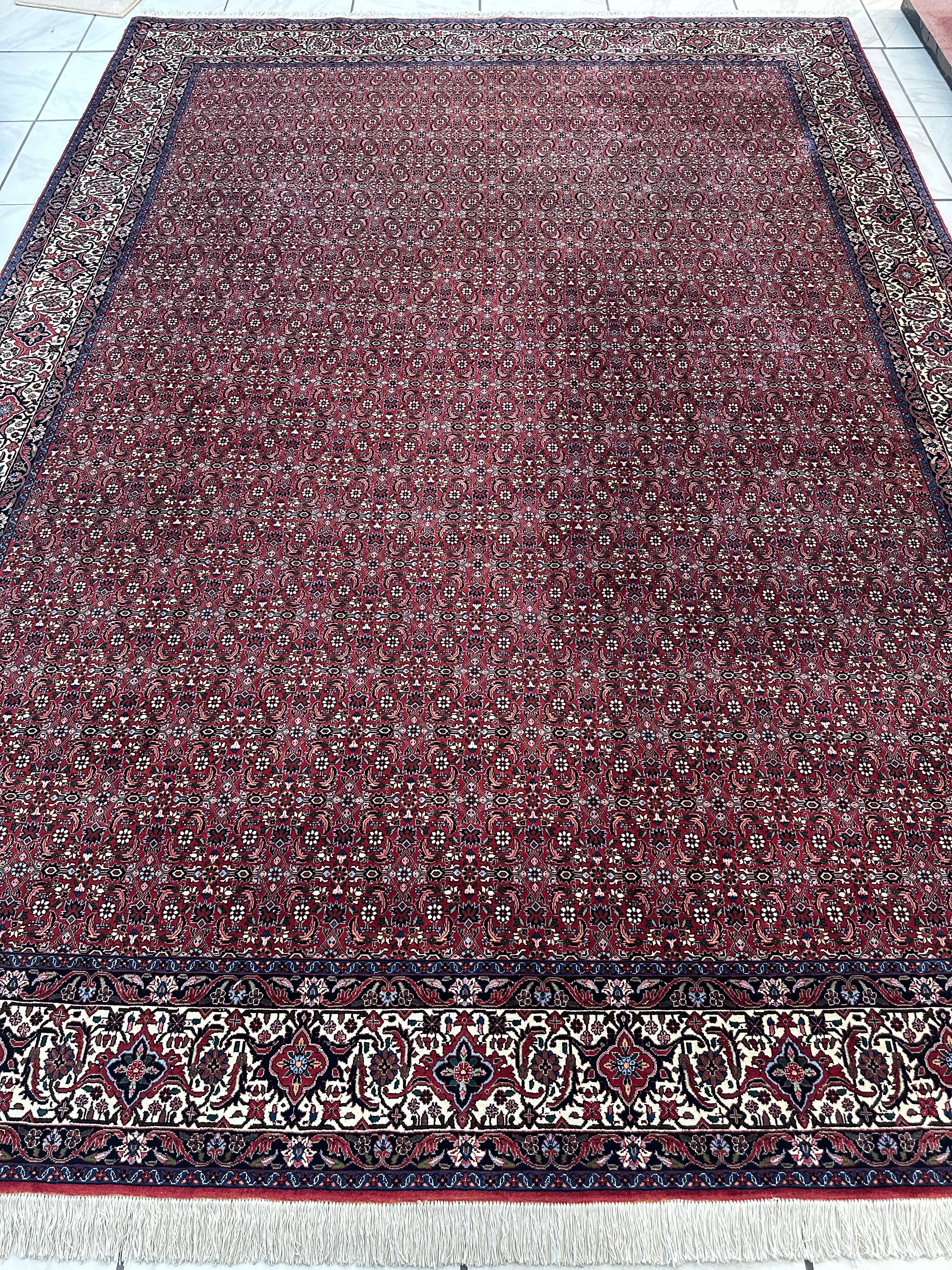 Prrsian Bidjar Herati Allover Area Rug 8’4” x 11’8”