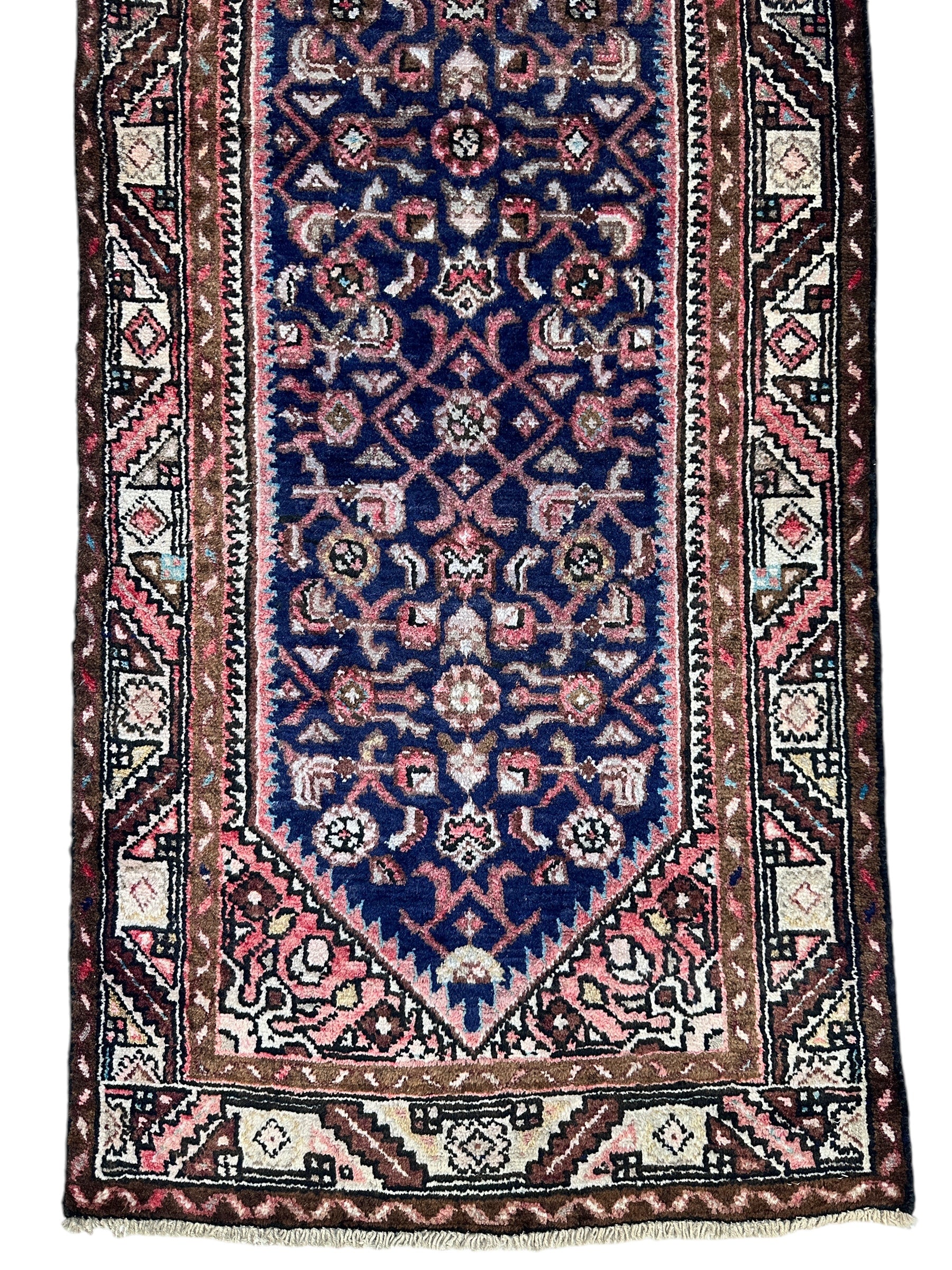 Vintage Vegetable Dye Persian Malayer Runner Rug 2’5” x 9’8”