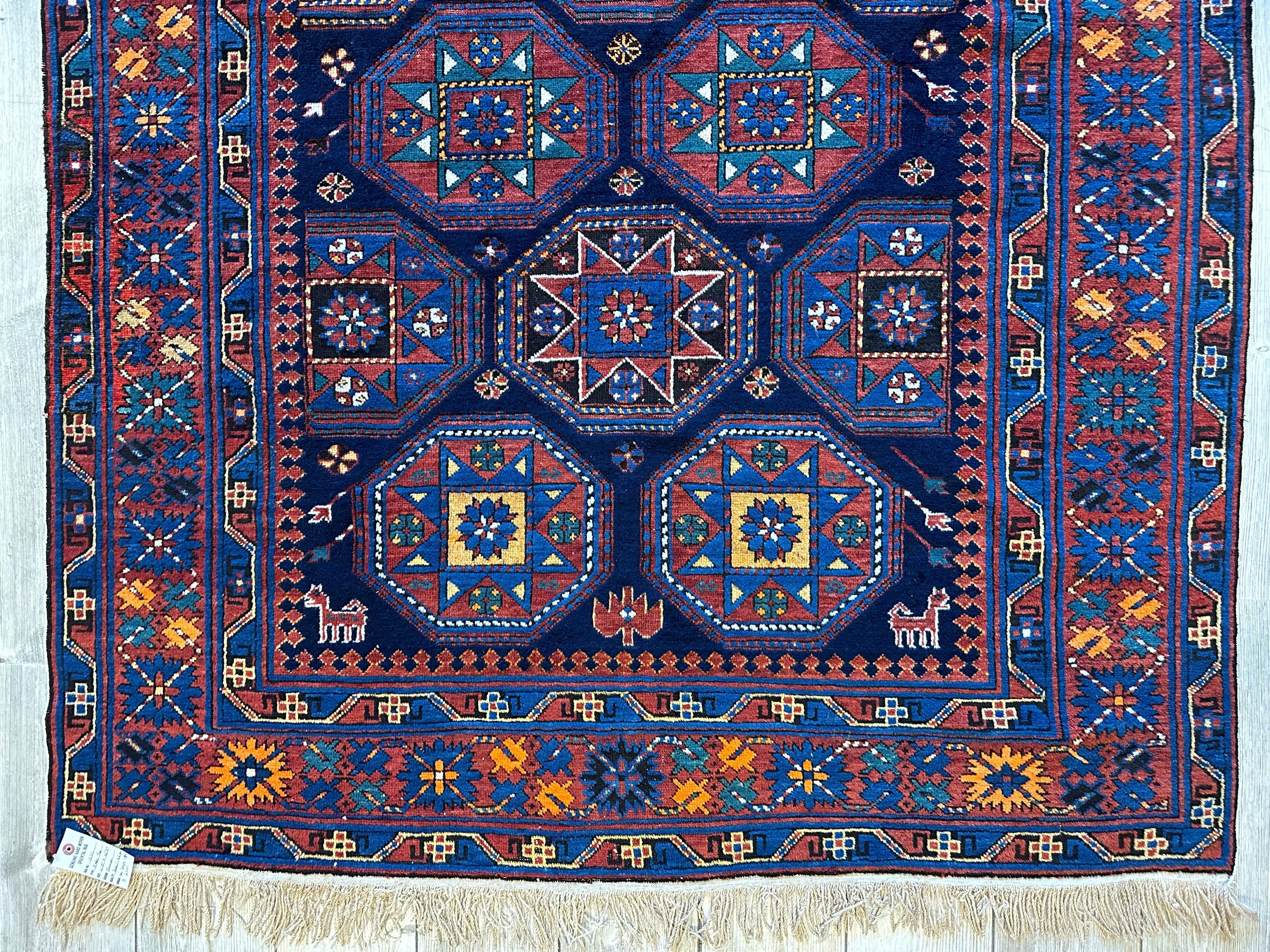 1880's Antique Shirvan Rug 5 X 10