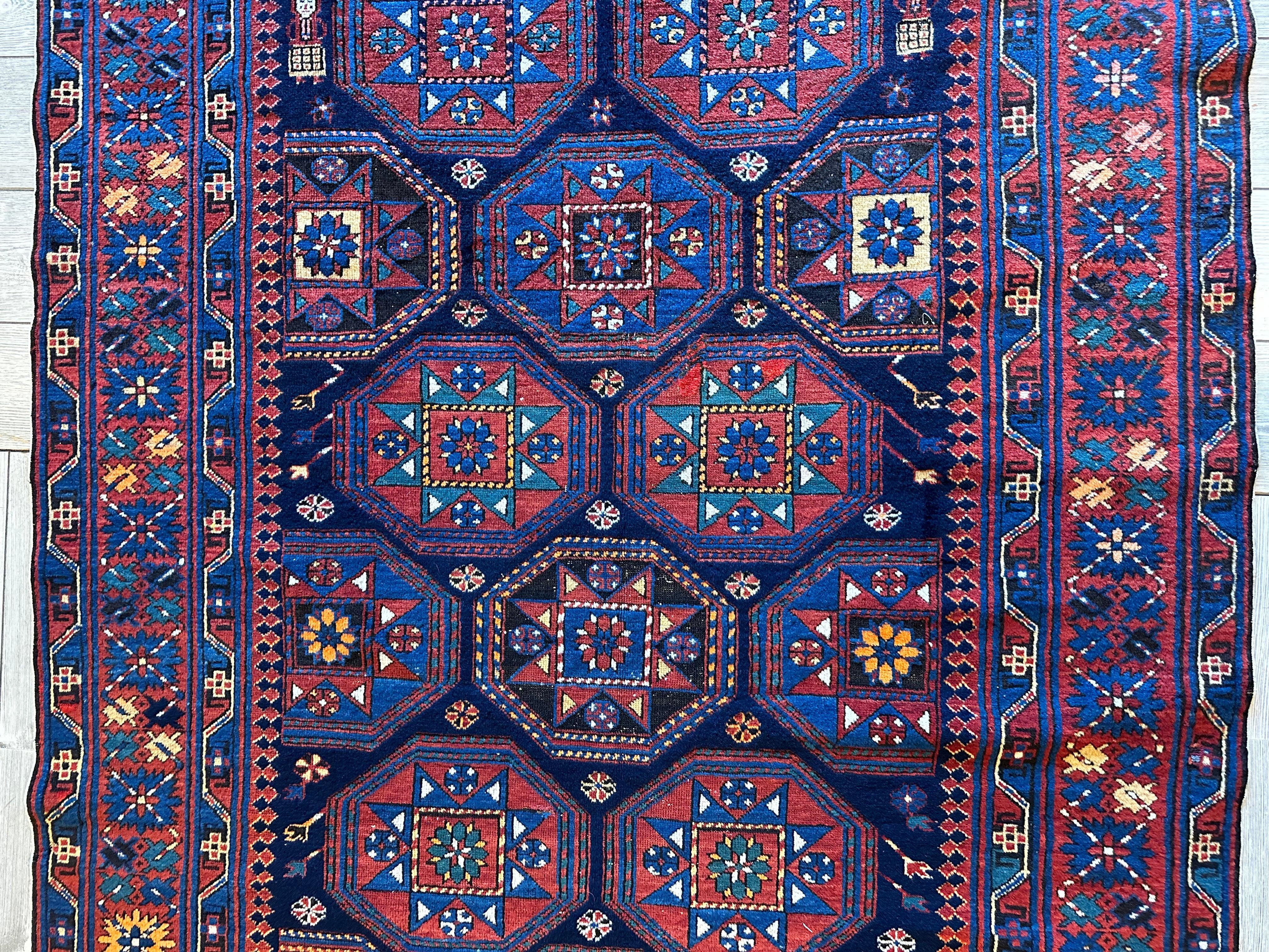 1880's Antique Shirvan Rug 5 X 10