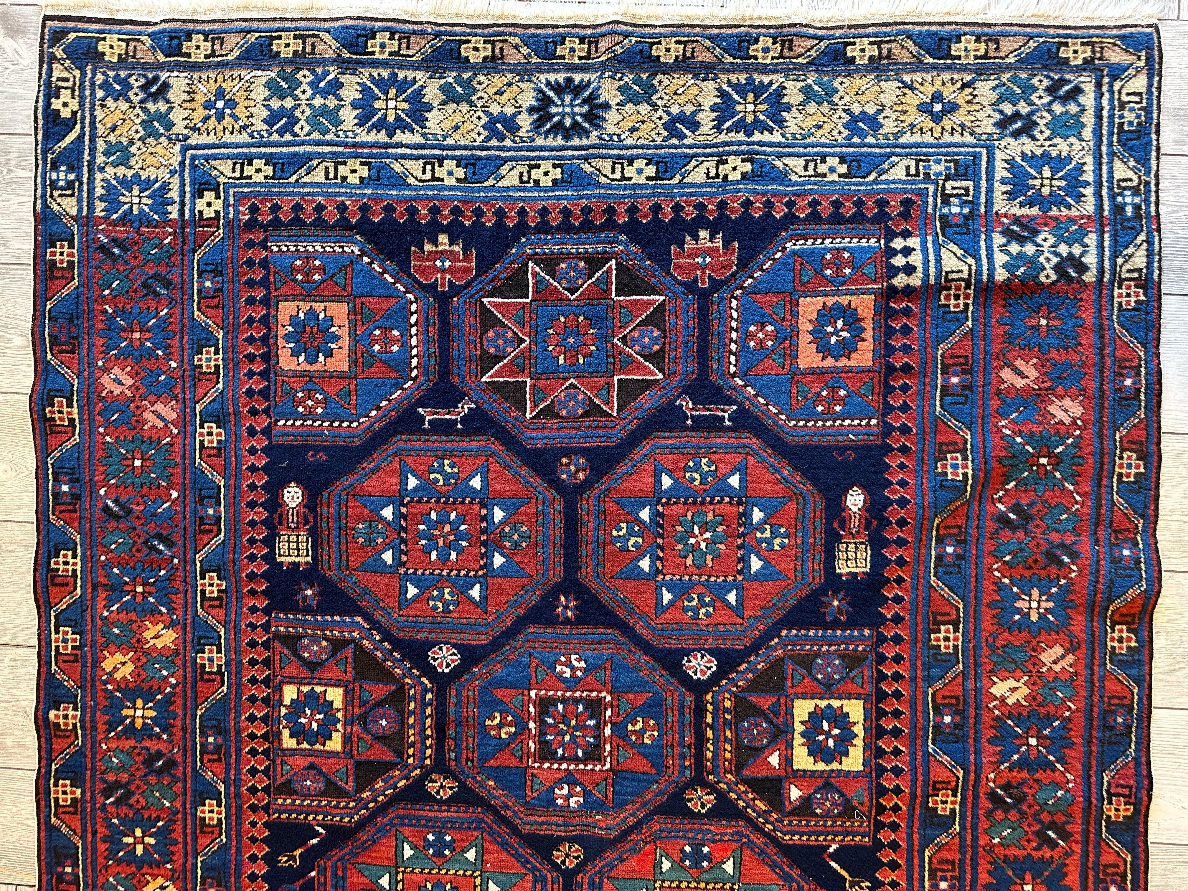 1880's Antique Shirvan Rug 5 X 10