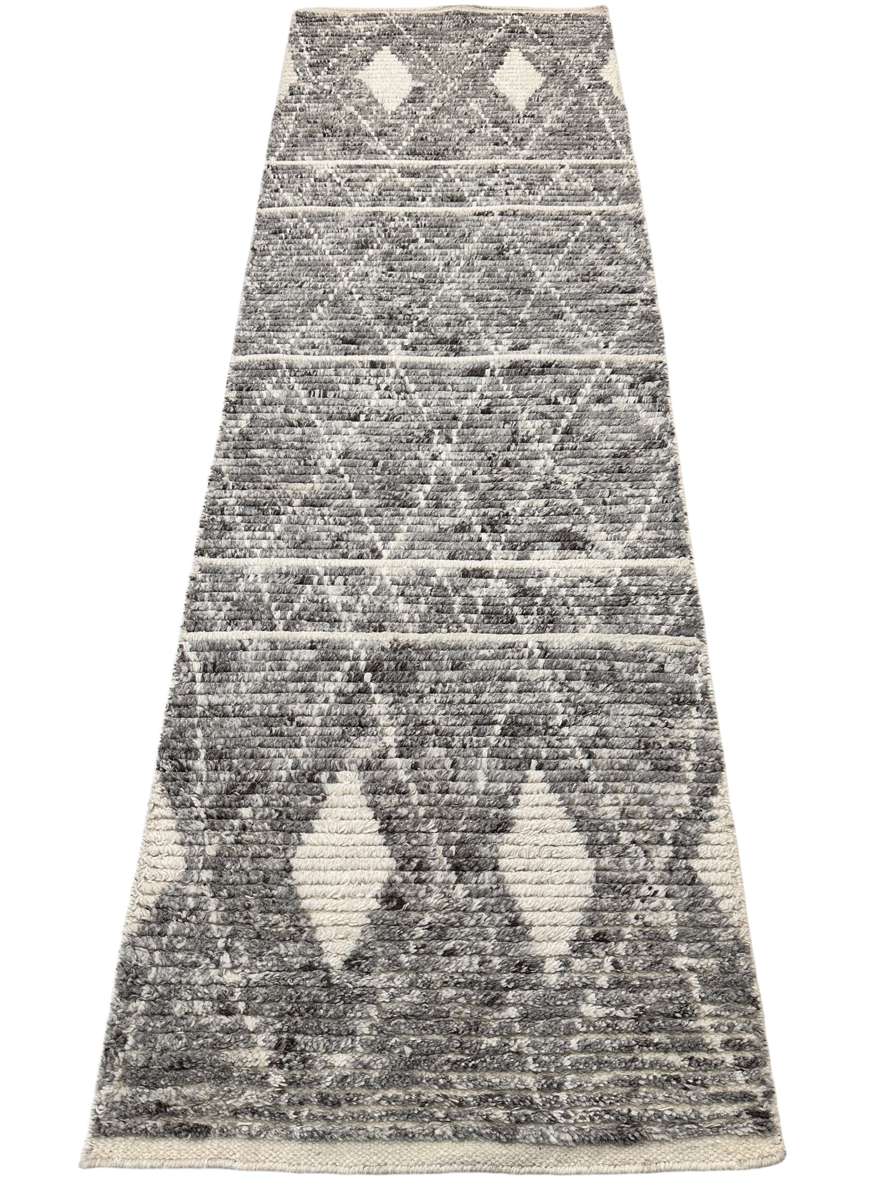 Hand-knotted Indo-Berber Runner Rug 2’6” x 7’9”