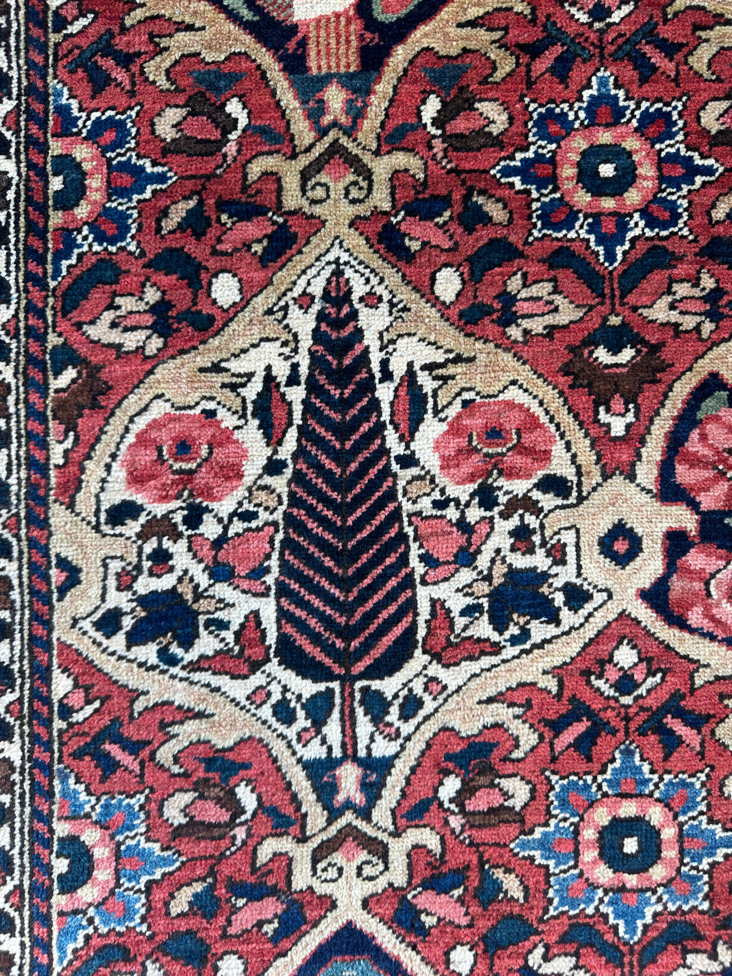 Antique Bakhtiari Rug Circa 1930’s 4’7” x 7’