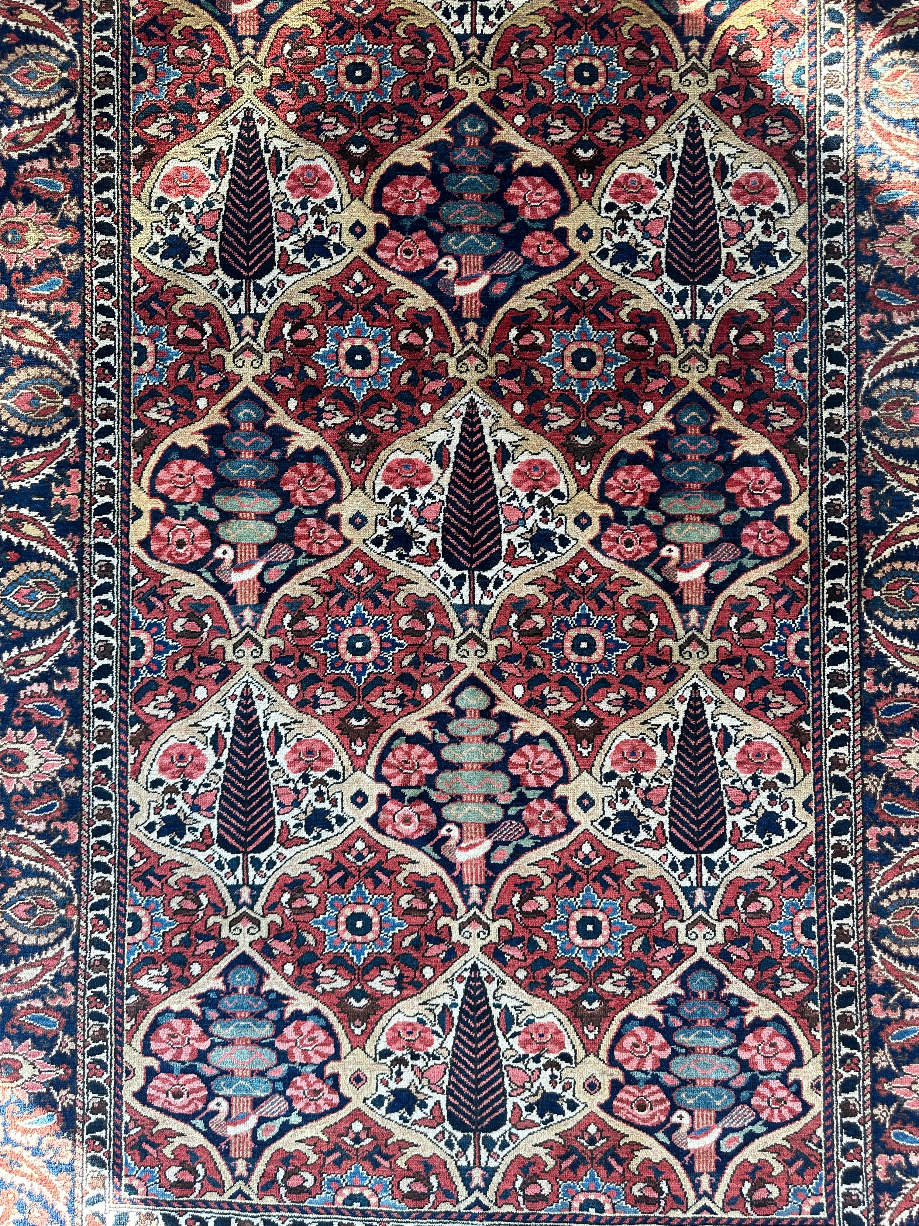 Antique Bakhtiari Rug Circa 1930’s 4’7” x 7’