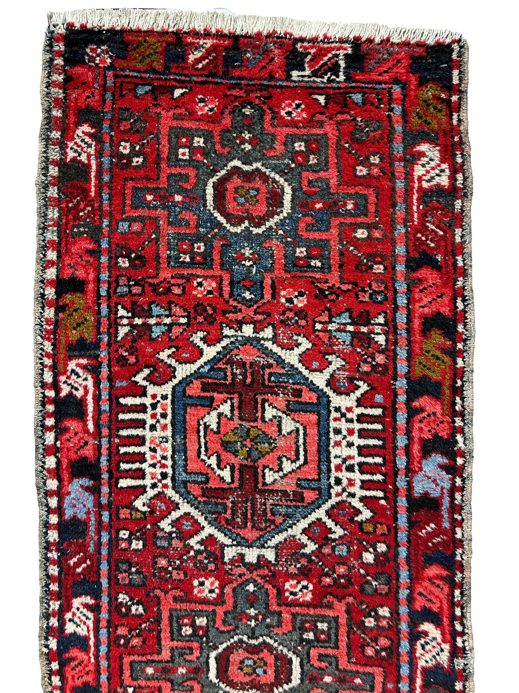 Persian Heriz Karaja Fine Vintage Oriental Aisle Runner 2'2" x 7'6"