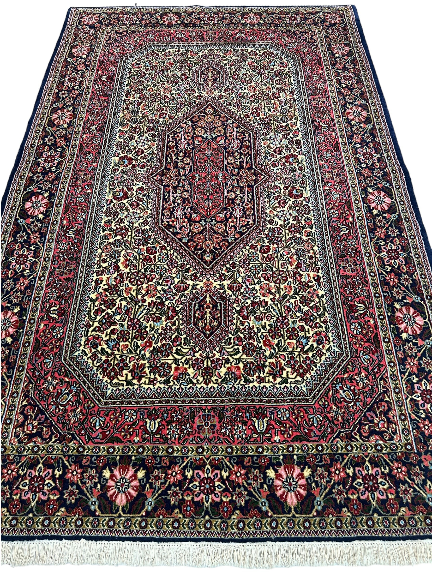 Elegant Persian Qum Cork Wool Rug 4’9” x 7’6”