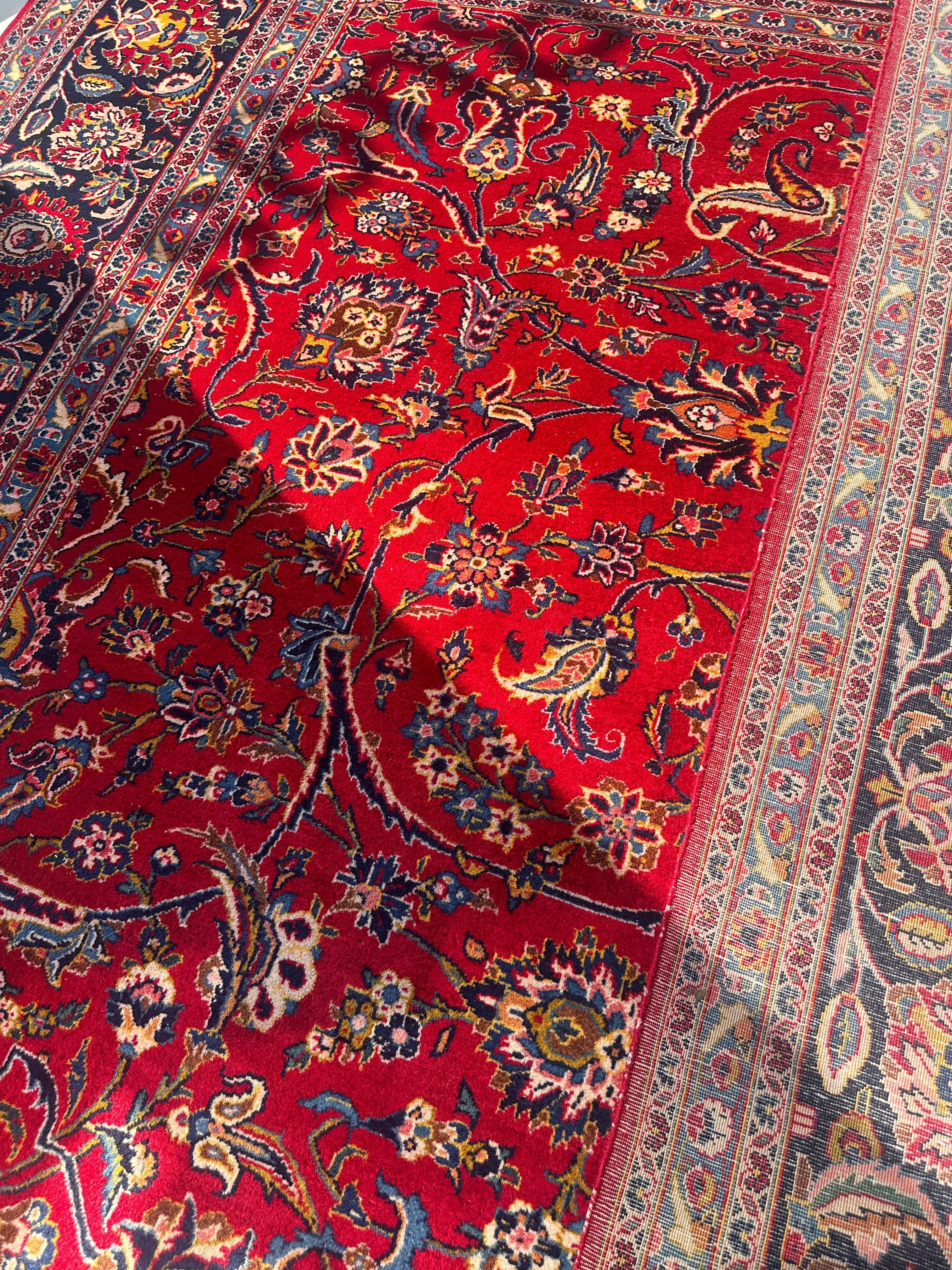 Incredible Persian Kashan All Over Wool Rug 10’2” x 14’