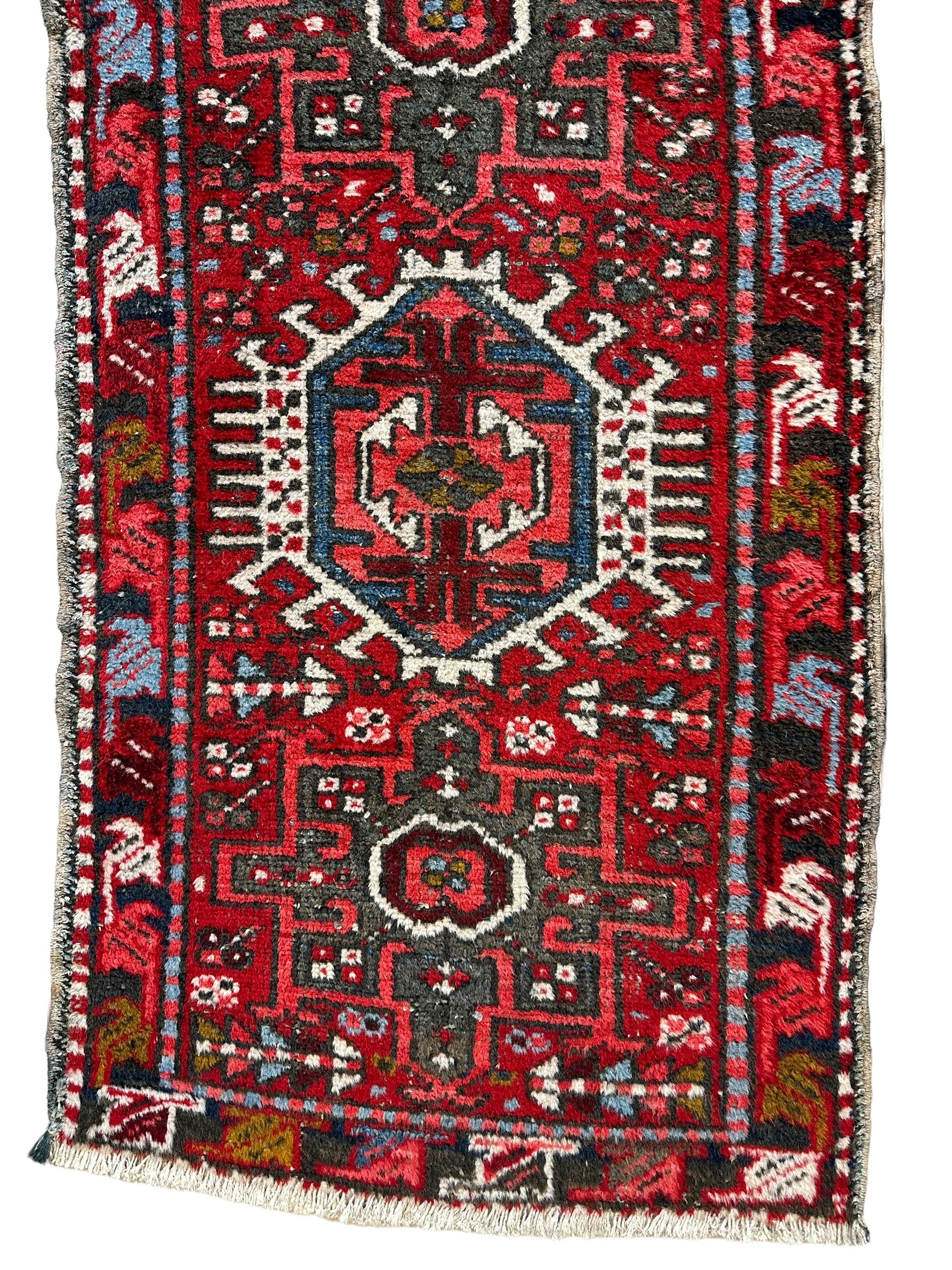 Persian Heriz Karaja Fine Vintage Oriental Aisle Runner 2'2" x 7'6"