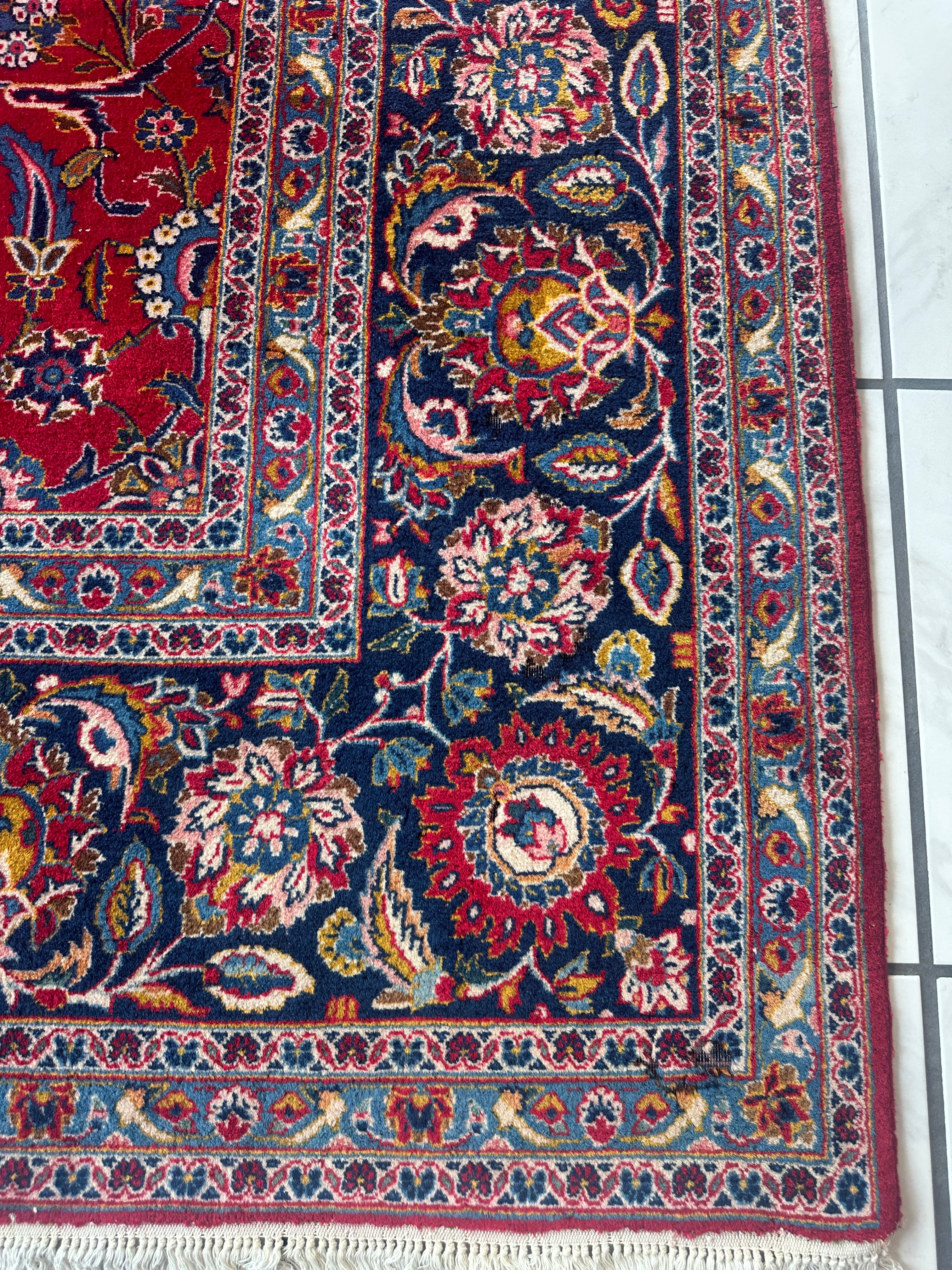 Incredible Persian Kashan All Over Wool Rug 10’2” x 14’