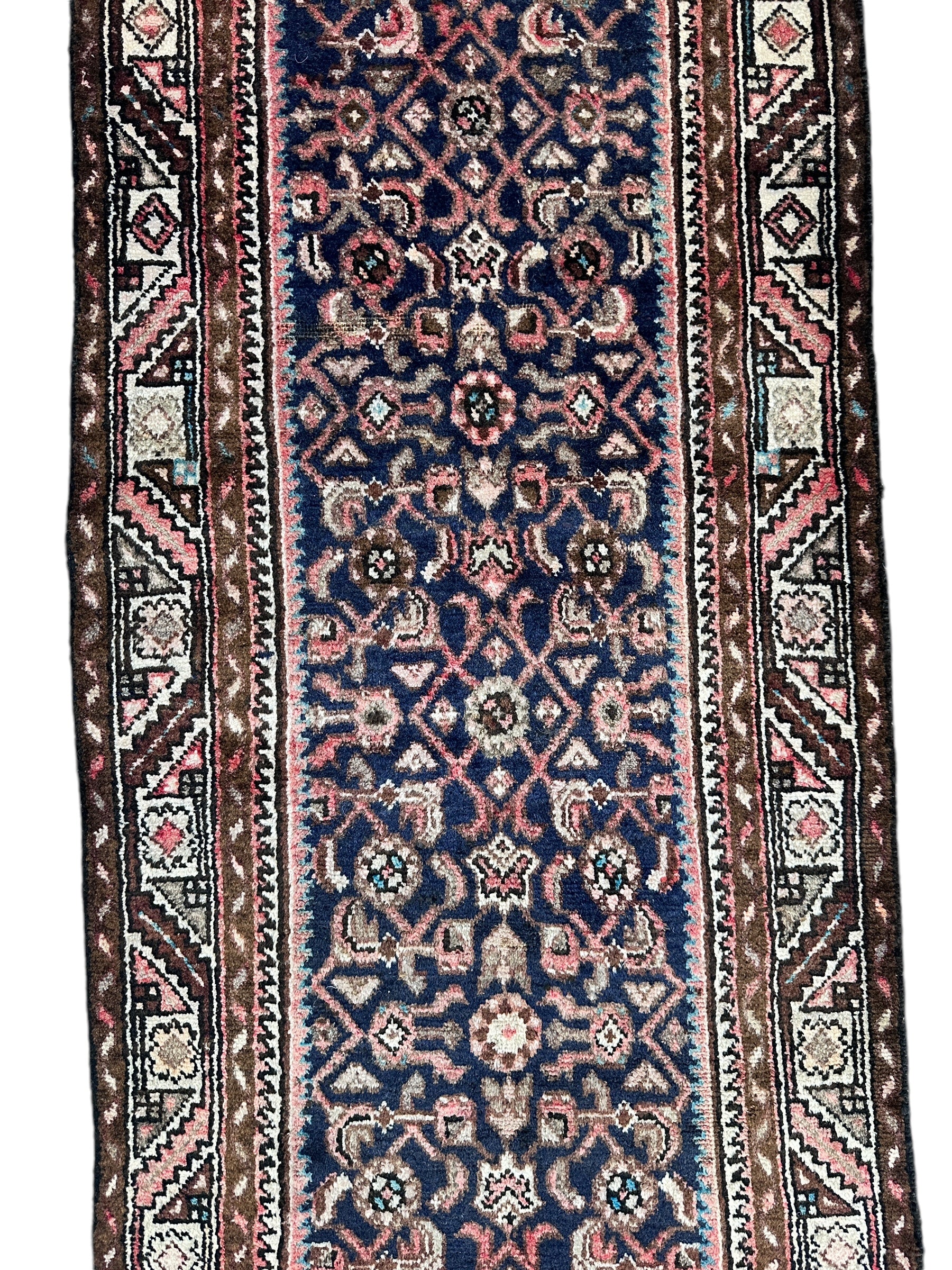 Vintage Vegetable Dye Persian Malayer Runner Rug 2’5” x 9’8”