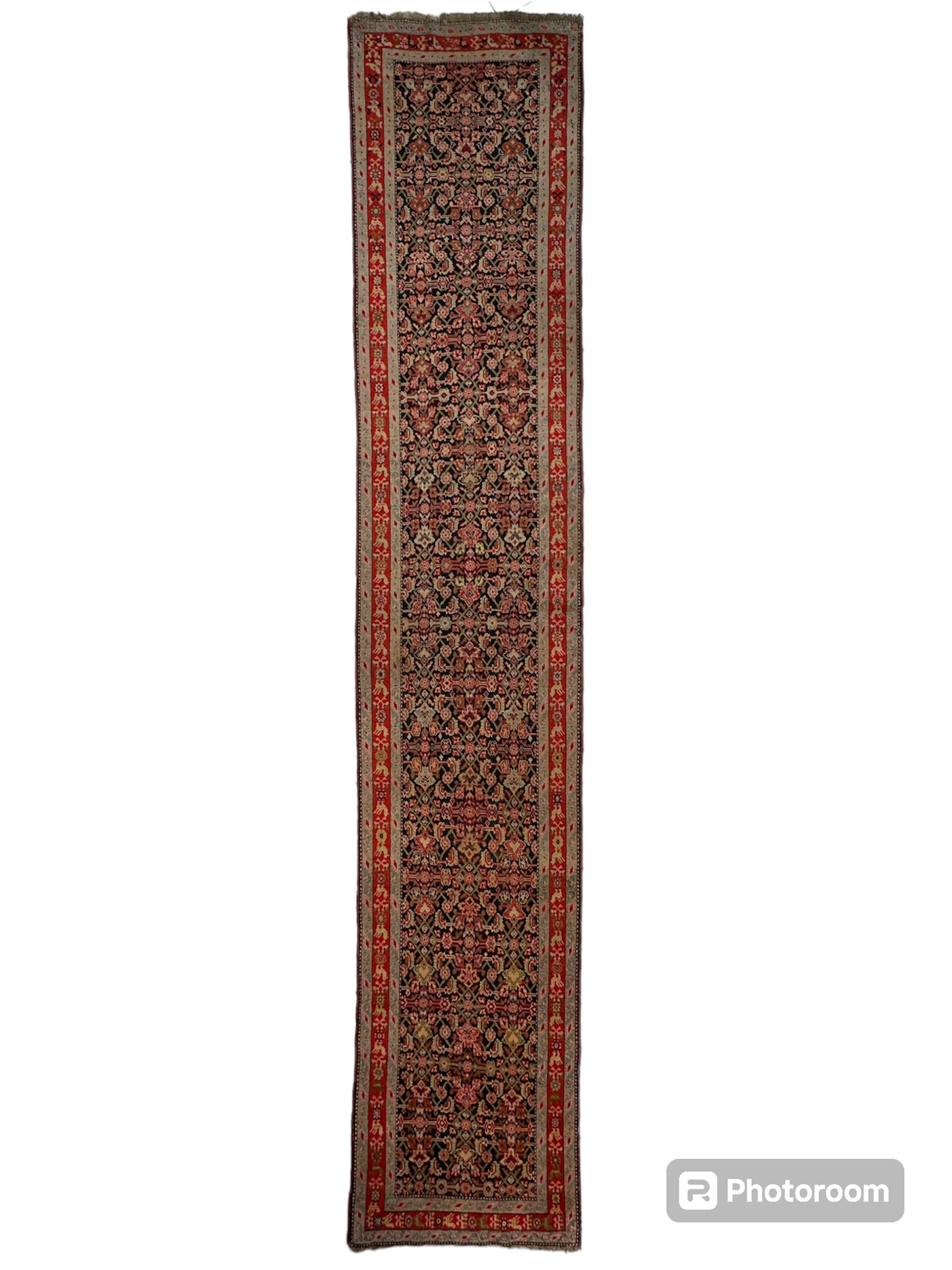 3’4” x 17’ Karabkah Antique Caucasian Wool on Wool Runner