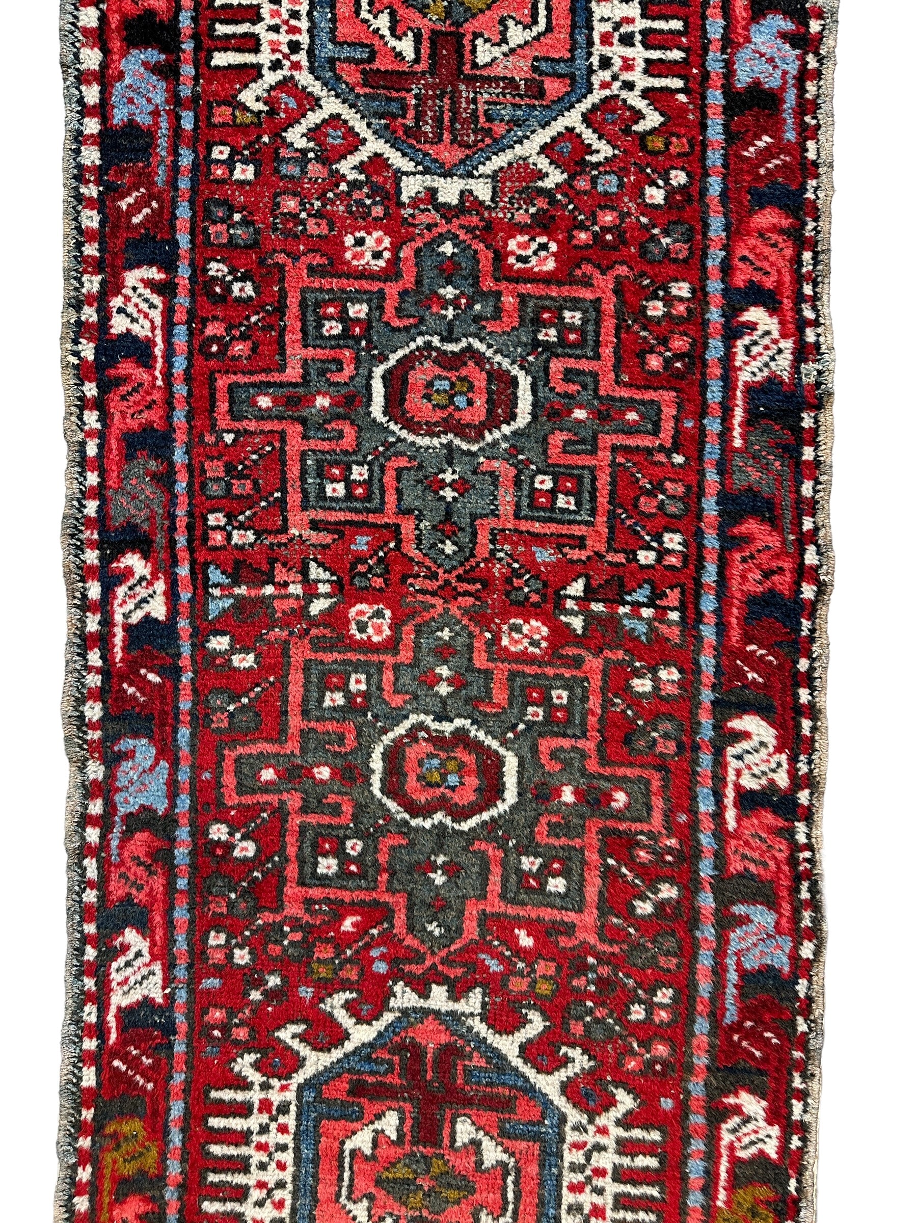 Persian Heriz Karaja Fine Vintage Oriental Aisle Runner 2'2" x 7'6"