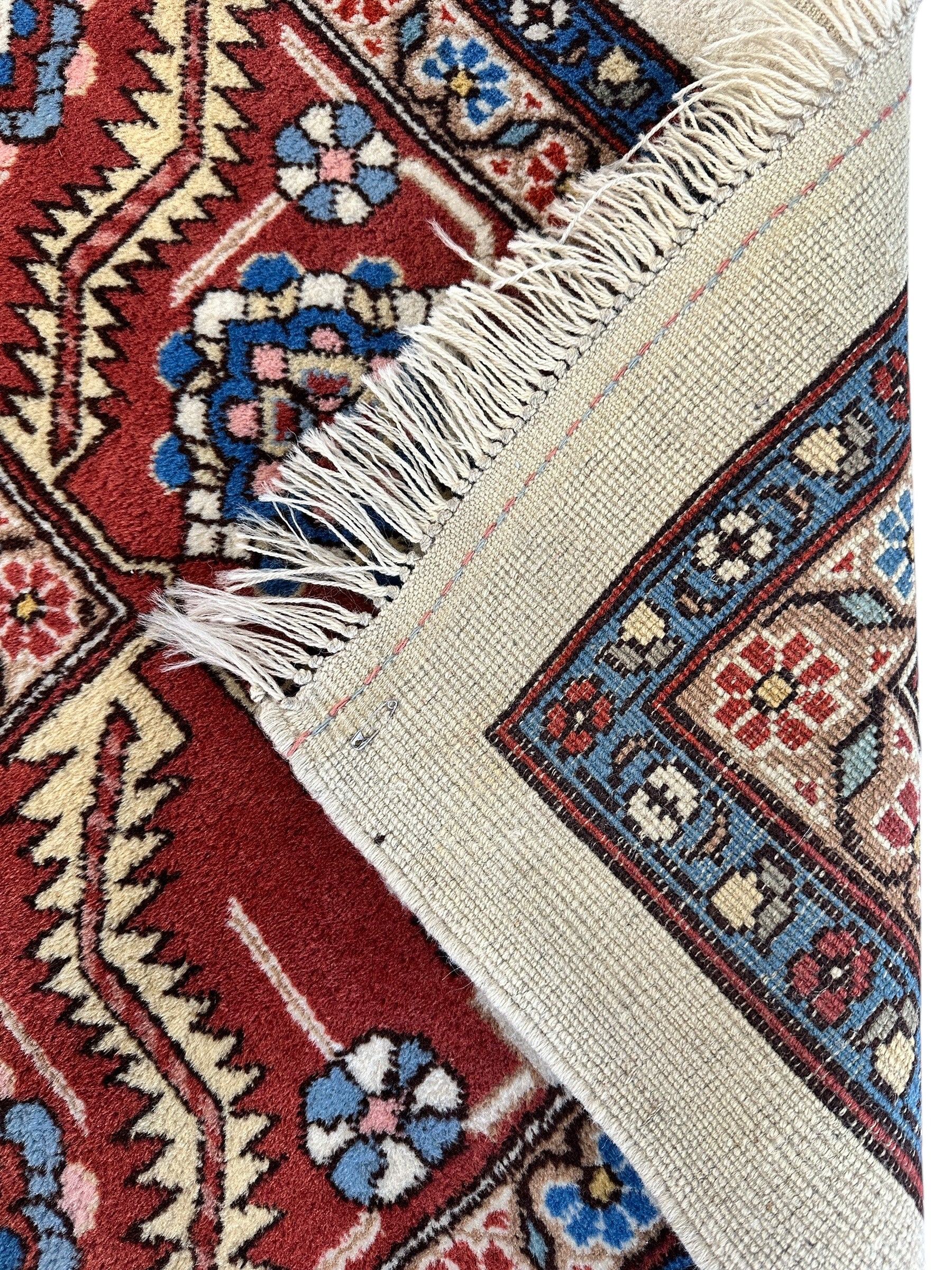 Hand-Knotted Vintage Afghani Serapi Wool Rug – 10'10" x 15'10" – Elegant Traditional Area Rug