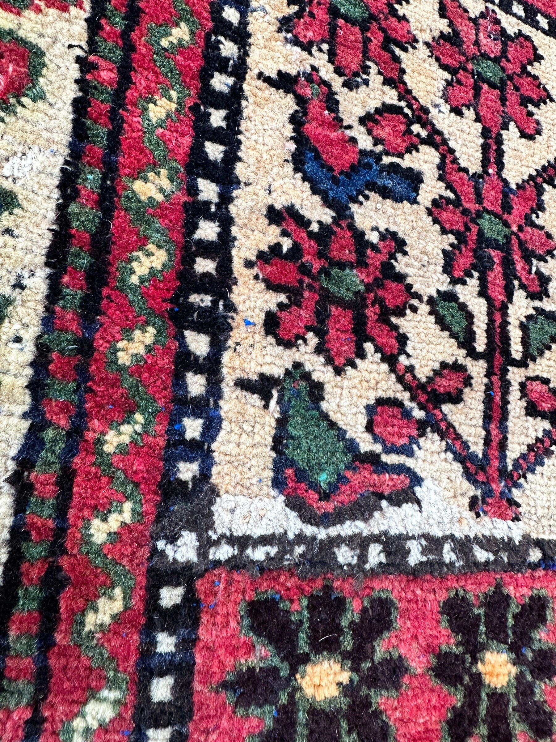 Vintage Persian Bakhtiari Garden Design" aka "4 Seasons Rug" | 6’3” x 9’