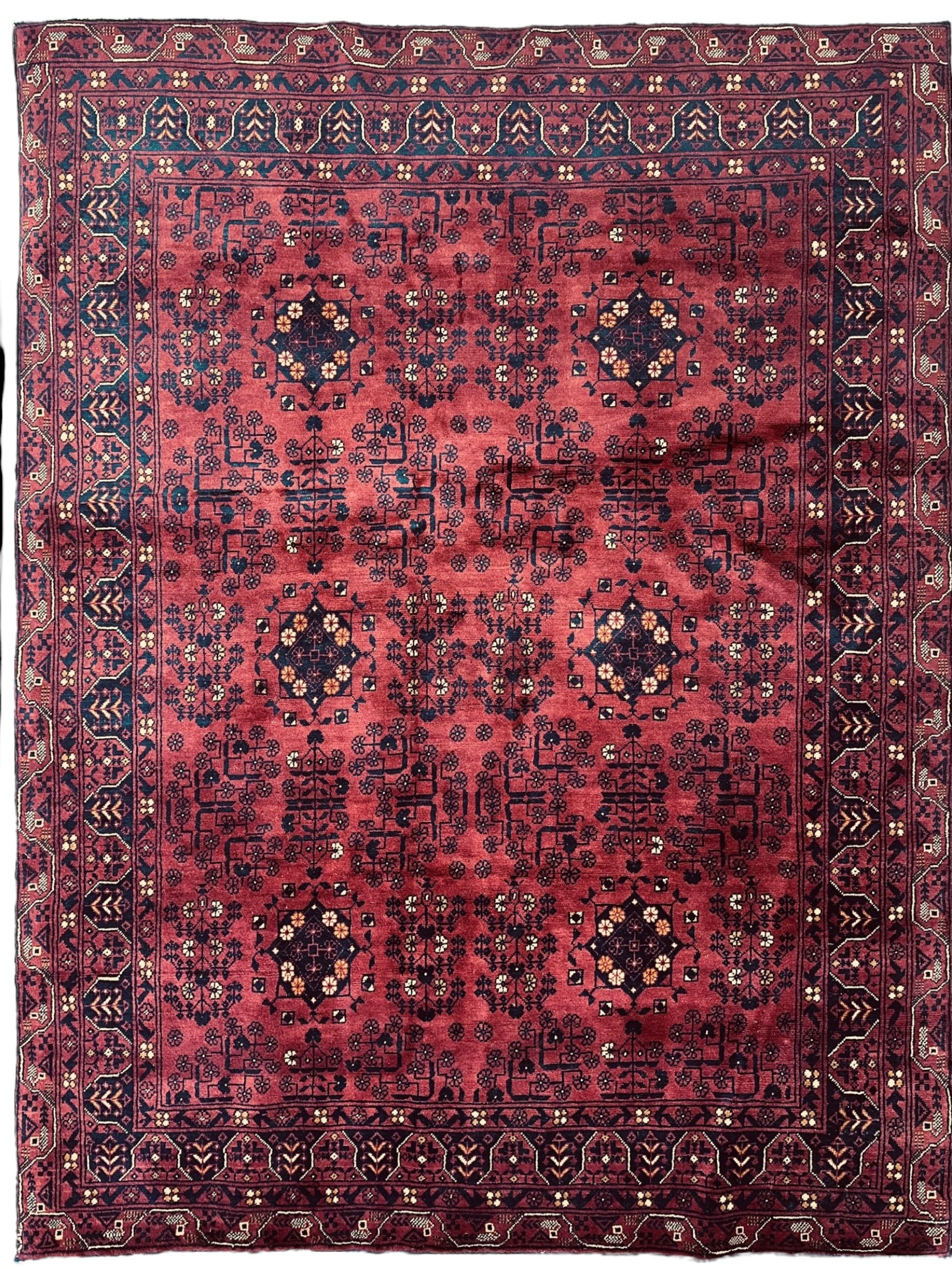 Afghani Area Rug I Turkoman Khal Mohammadi 4’9” x 6’2”