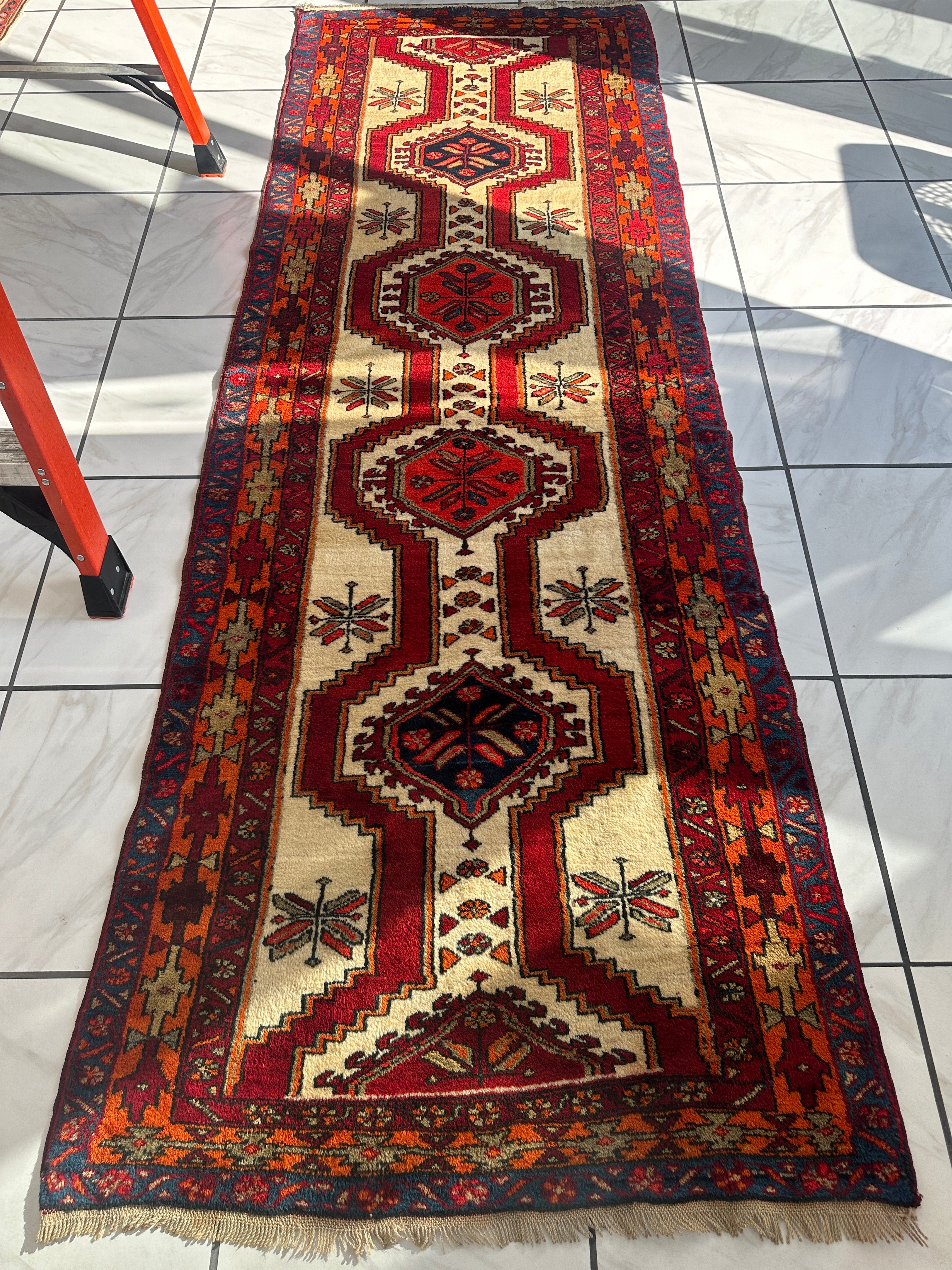 Persian Meshgi Wool Runner 3’6” x 9’10”