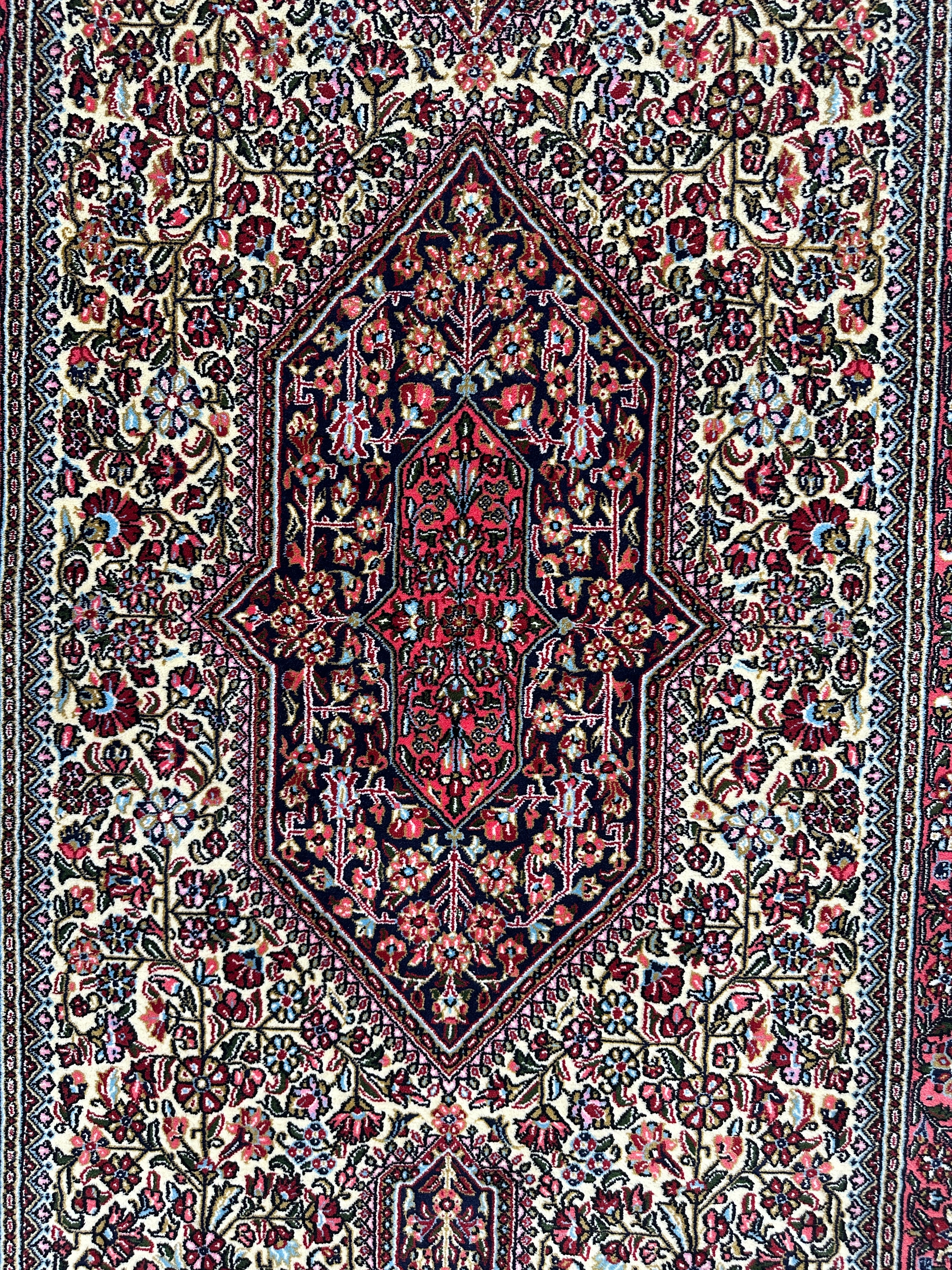 Elegant Persian Qum Cork Wool Rug 4’9” x 7’6”