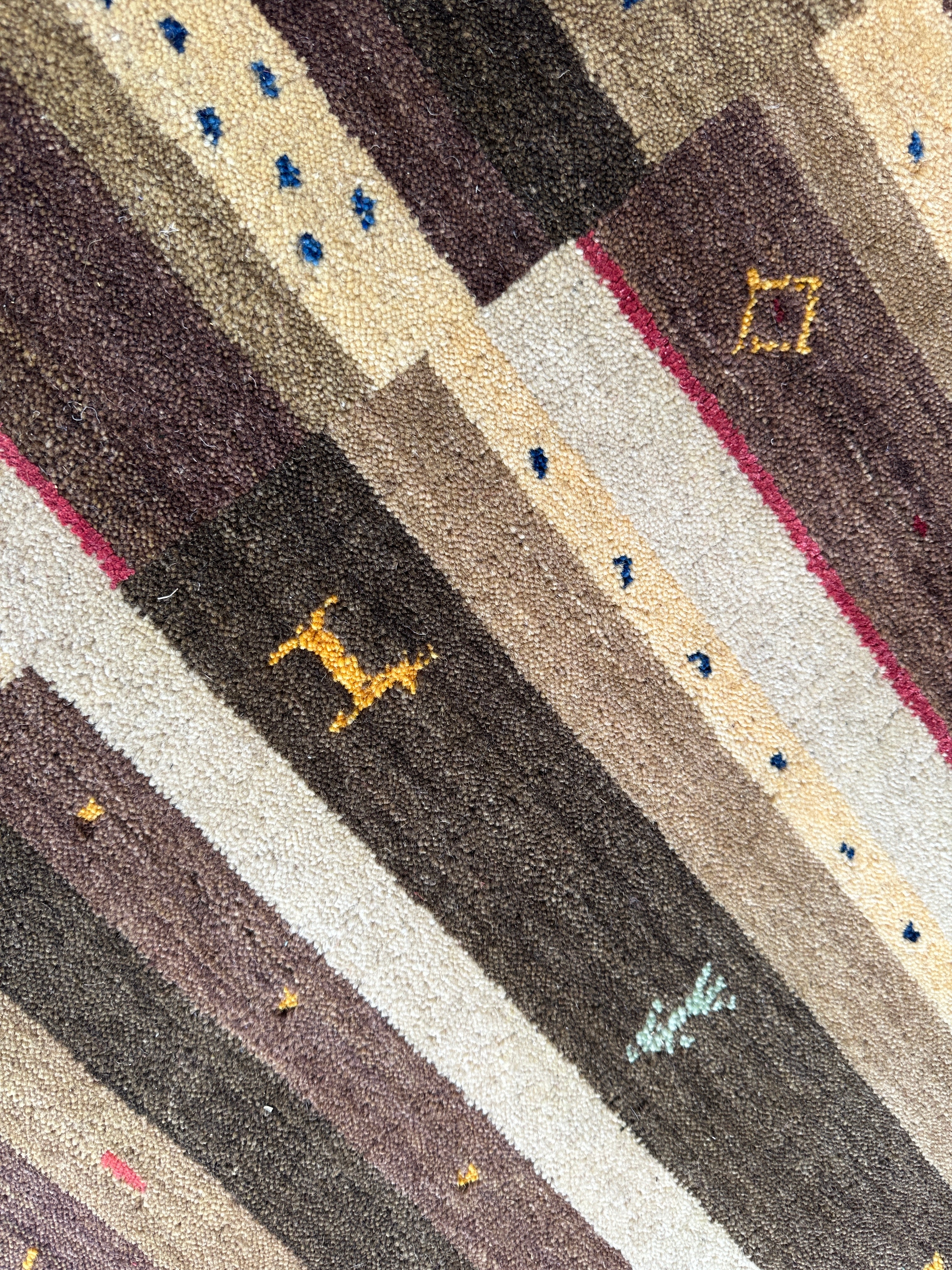 Hand-Woven Indo-Gabbeh Rug 5’4” x 7’10”