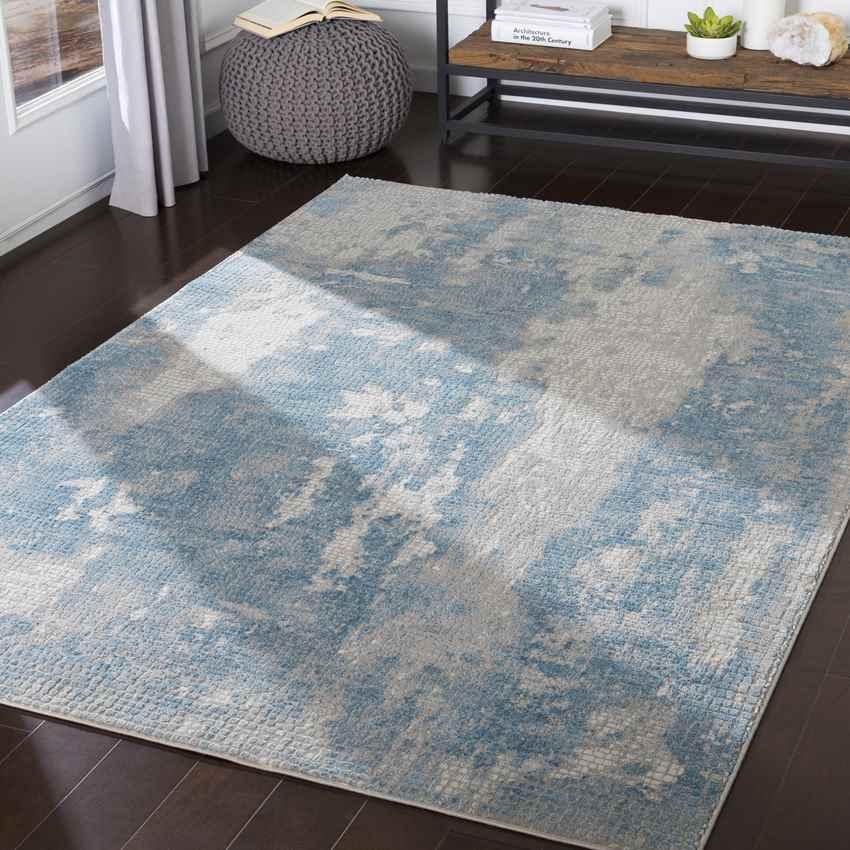 Alanra Modern Sky Blue Area Rug