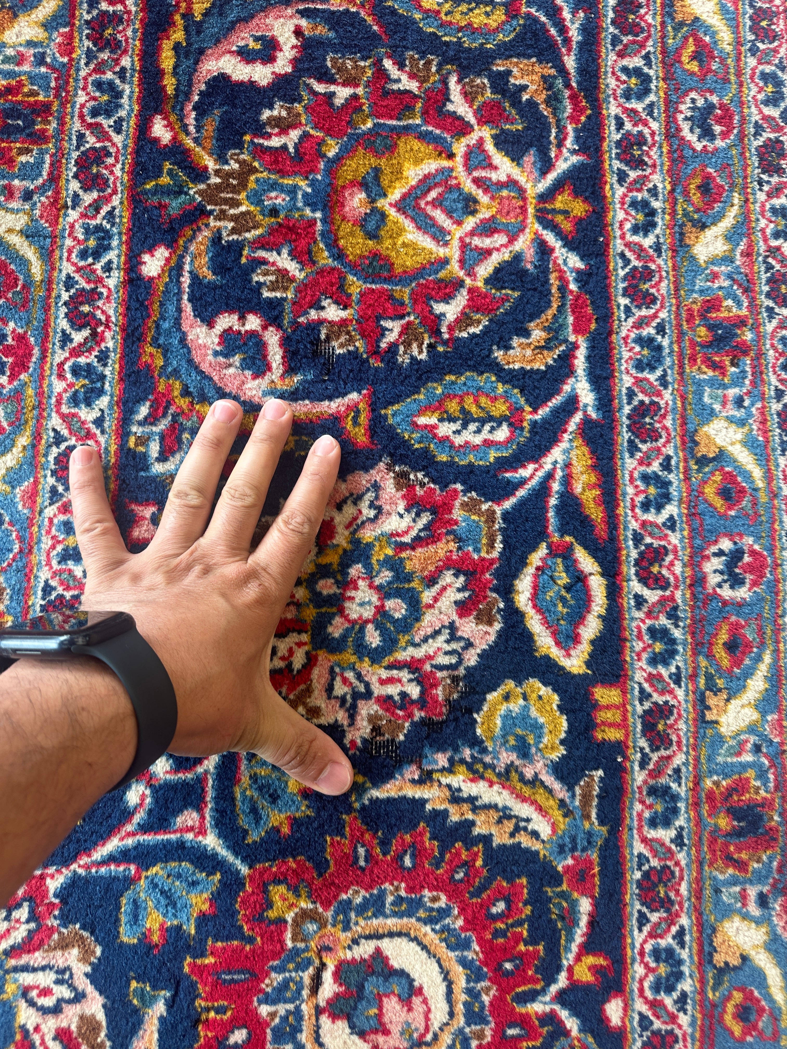 Incredible Persian Kashan All Over Wool Rug 10’2” x 14’