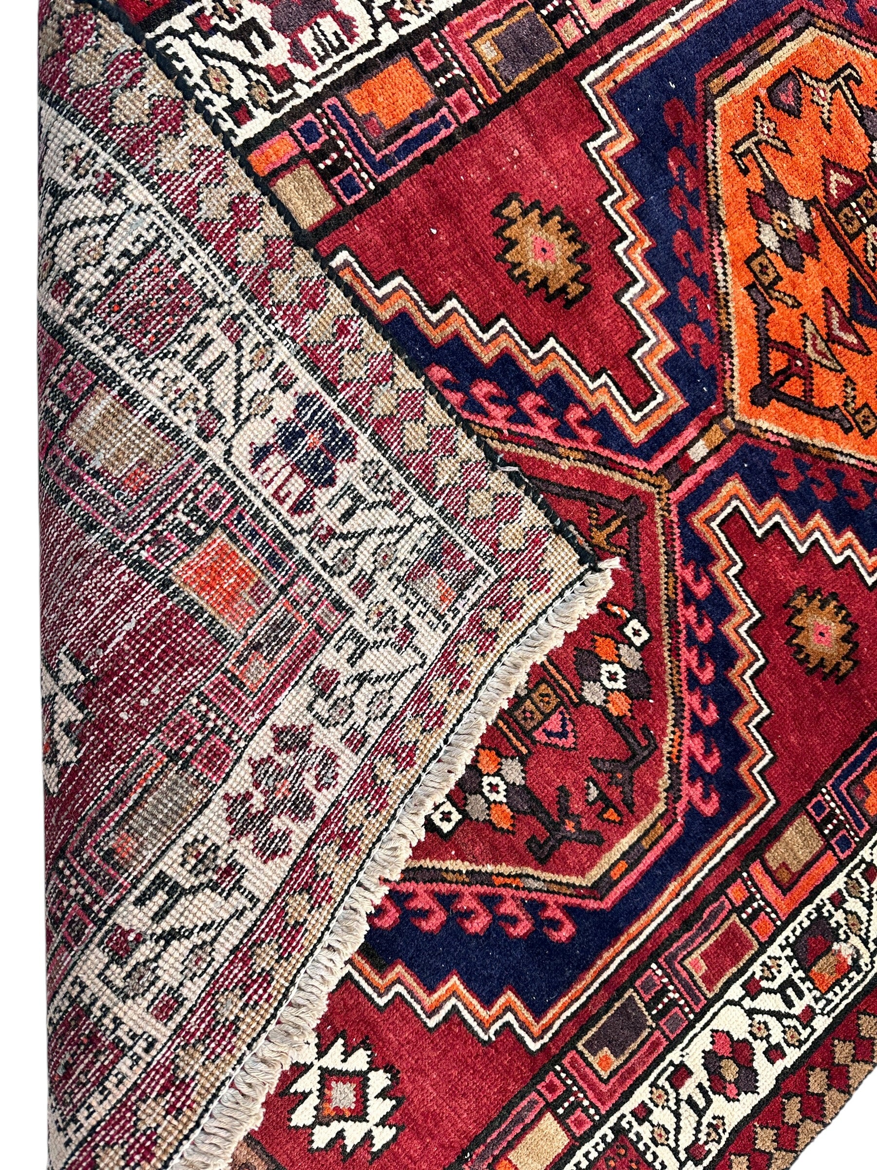 Vintage Persian Sarab Wool Runner Rug 3’4 x 10’7”