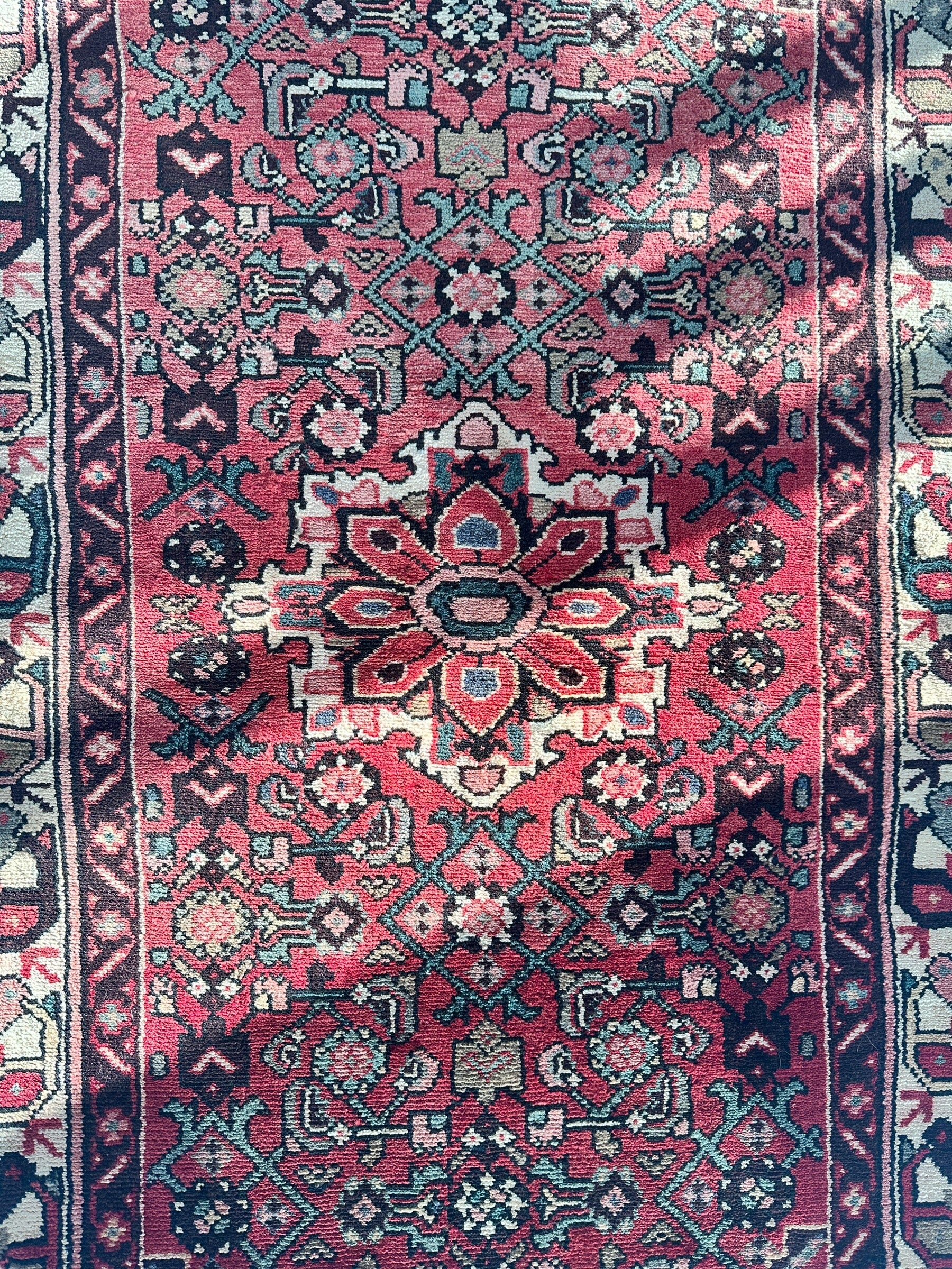 Vintage Persian Hamadan Rug 3’7” x 6’8”