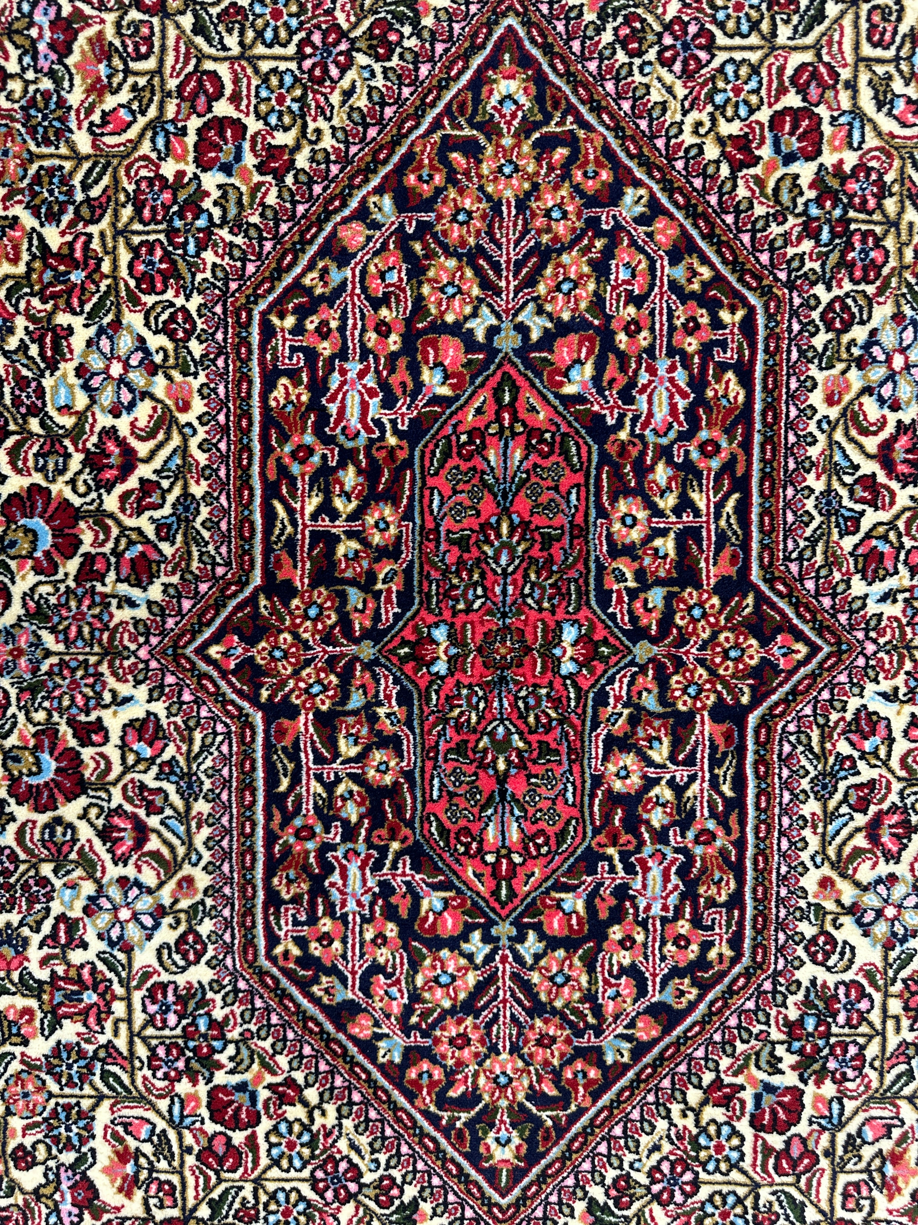 Elegant Persian Qum Cork Wool Rug 4’9” x 7’6”