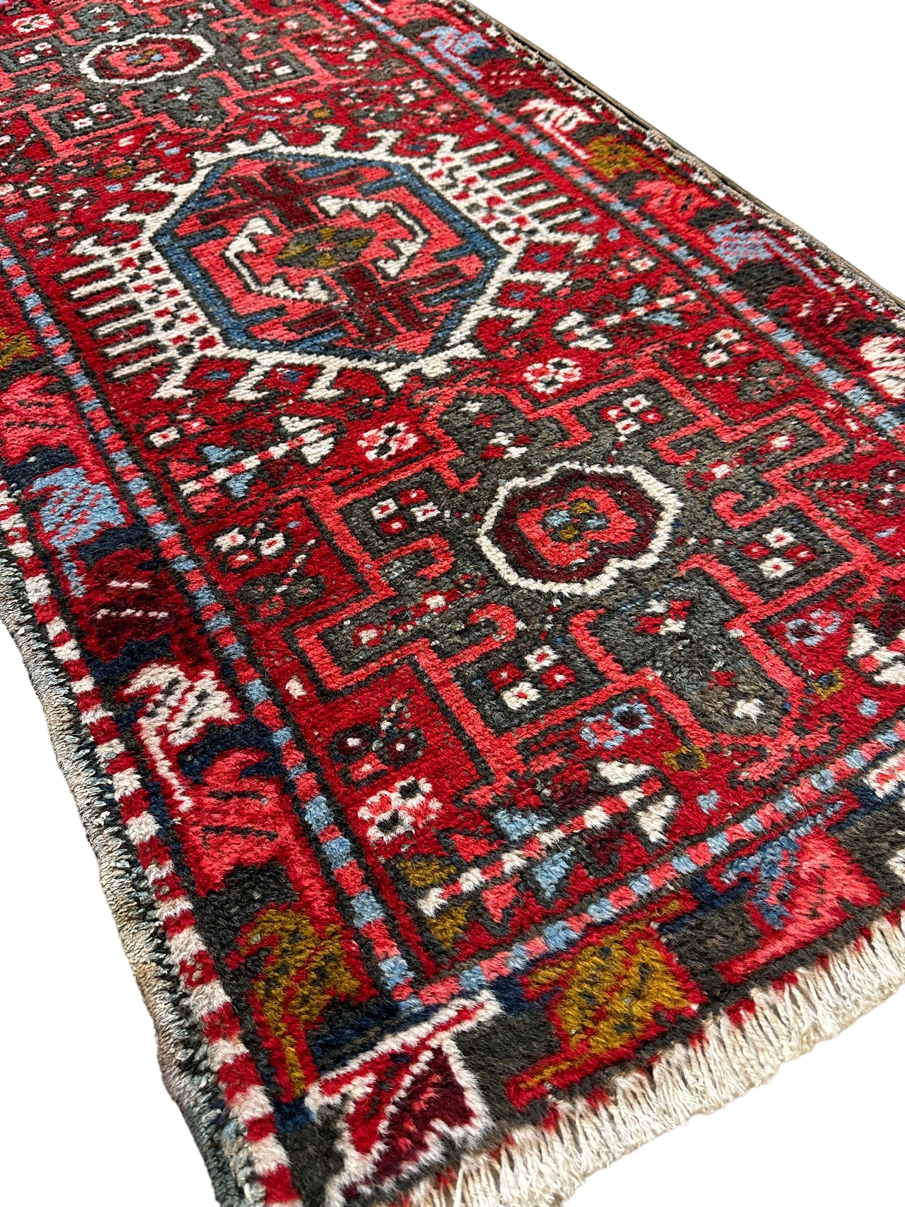 Persian Heriz Karaja Fine Vintage Oriental Aisle Runner 2'2" x 7'6"