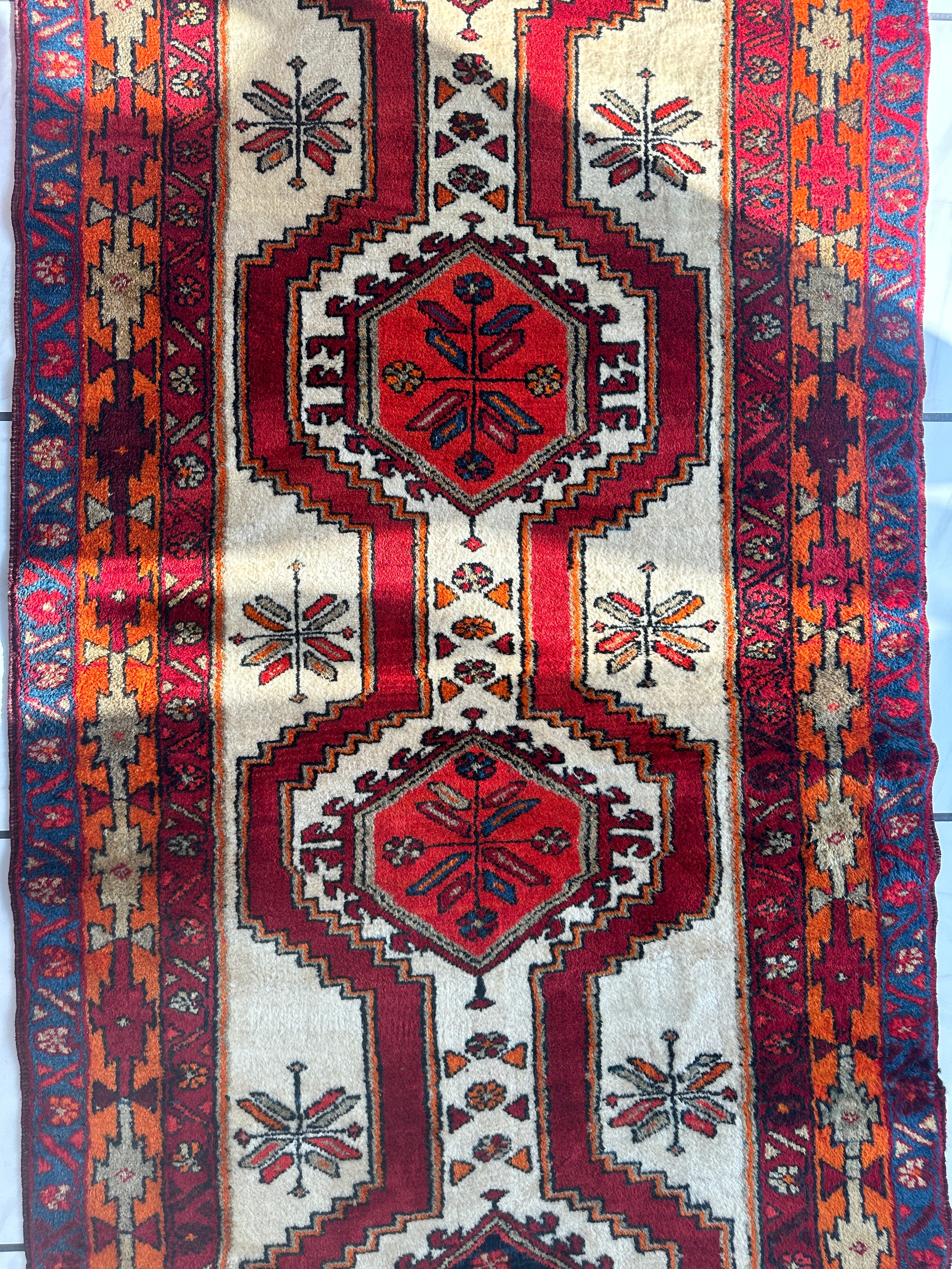 Persian Meshgi Wool Runner 3’6” x 9’10”