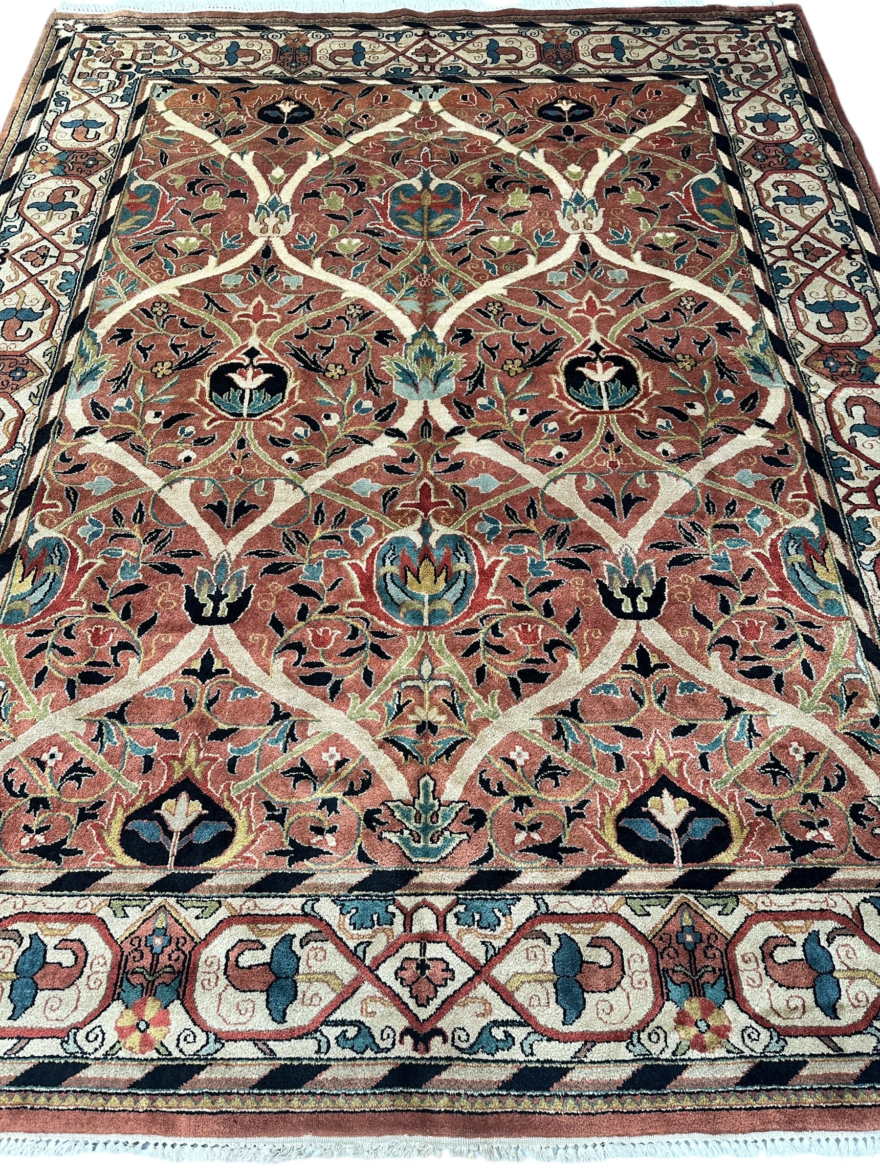 William Morris Hand-Knotted Wool Luxury Handmade Rug - 7'10" x 9'10"