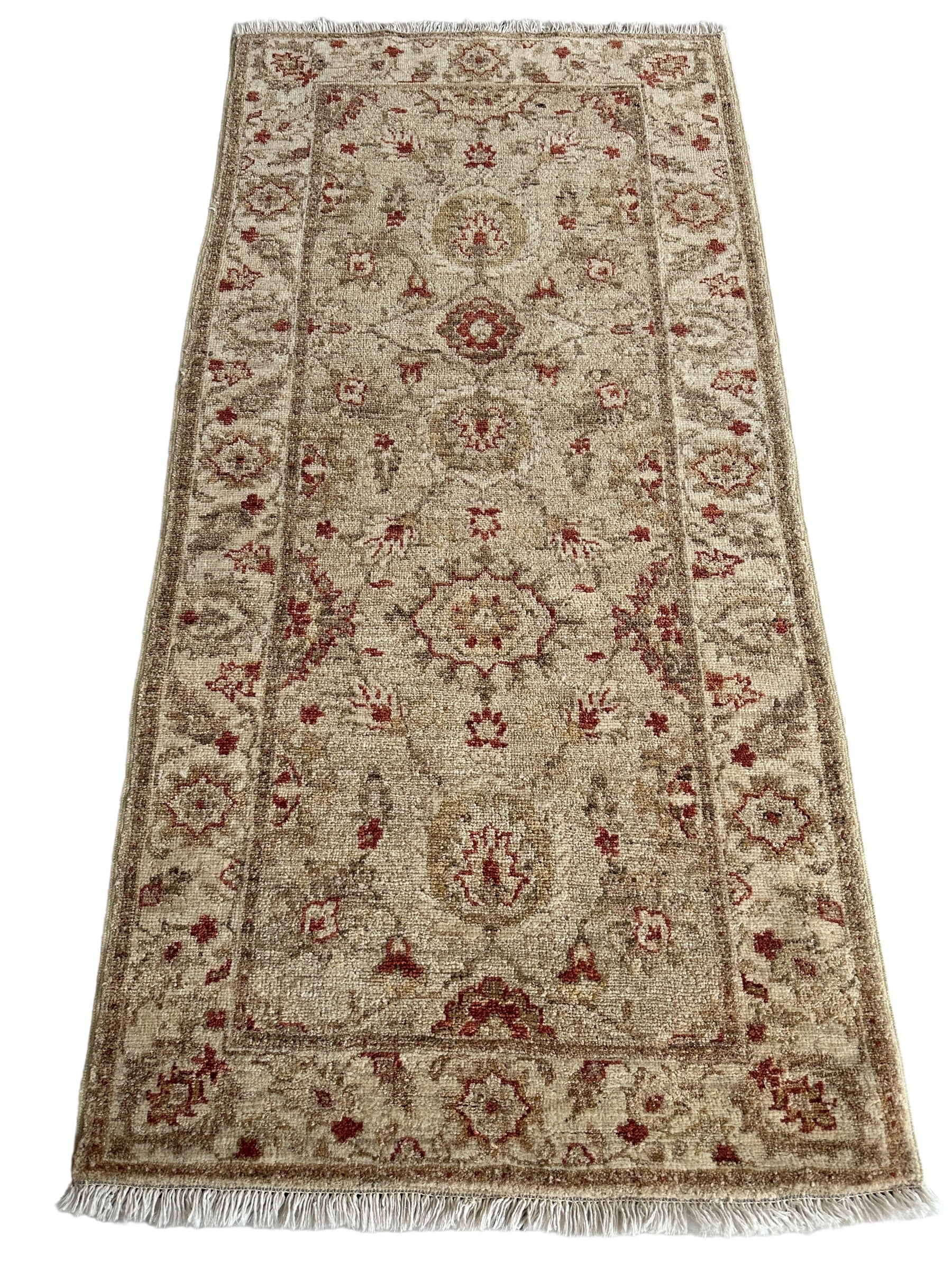 Hand-knotted Wool Small Runner Rug 2’6” x 5’4”