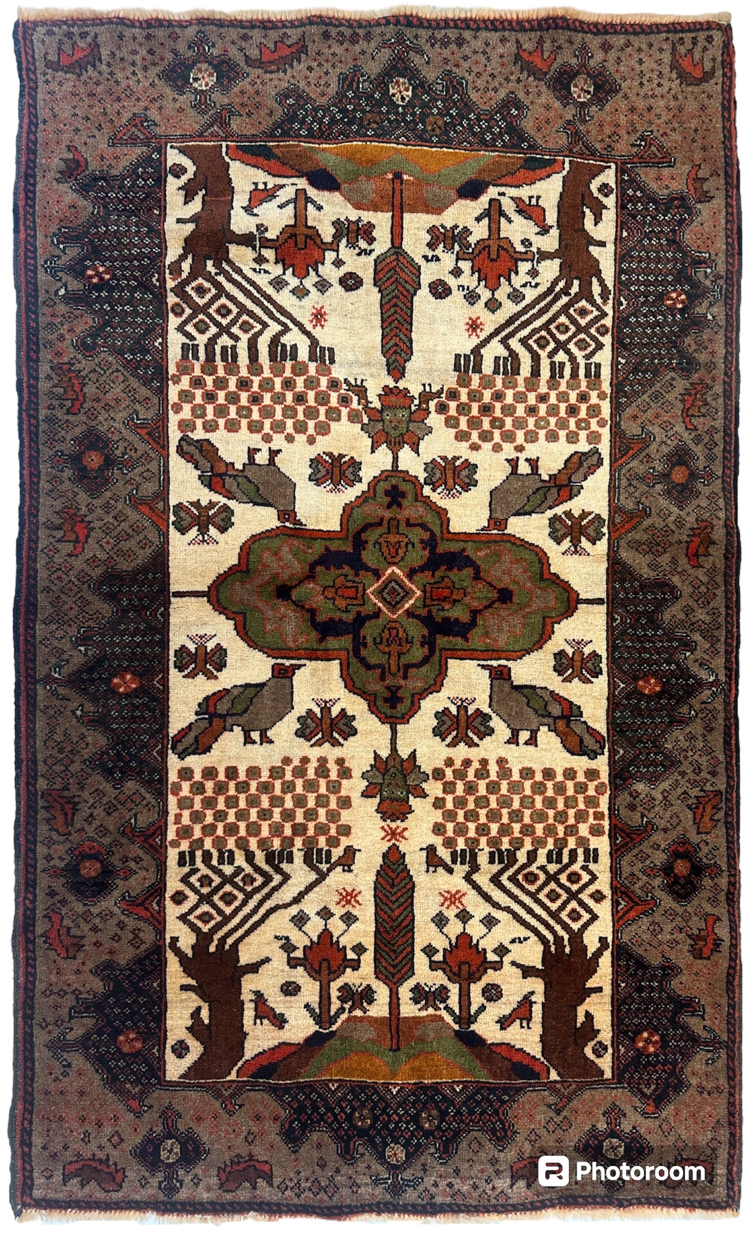 Antique Persian Baloch, Baluch Rug 2’10 x 4’8”