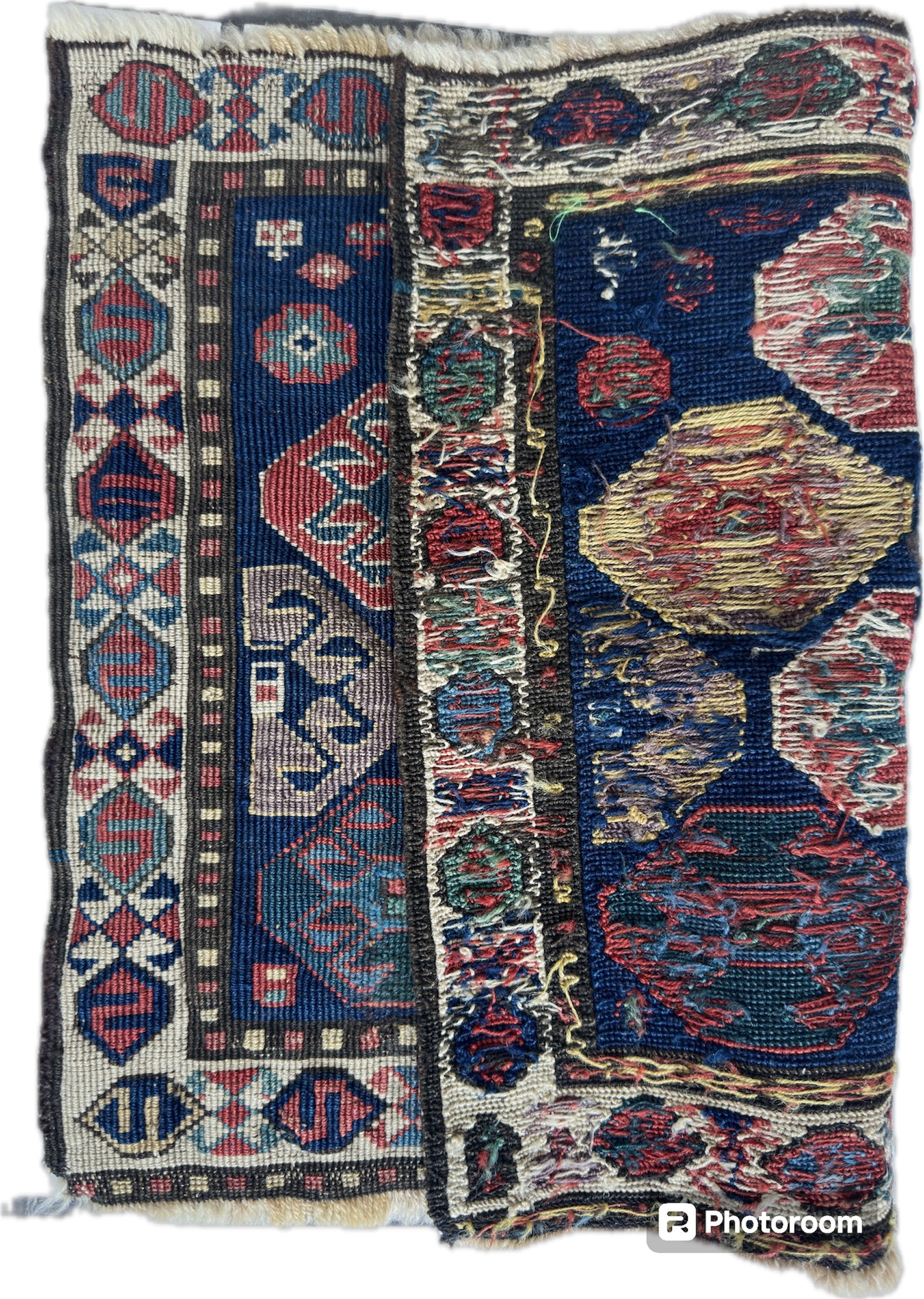 Antique Tribal Shahsavan Caucasian Bagface - 26" X 18"