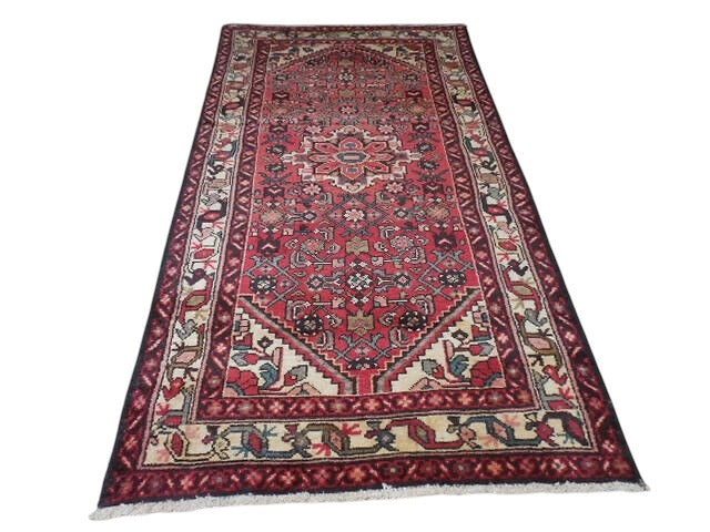 Vintage Persian Hamadan Rug 3’7” x 6’8”