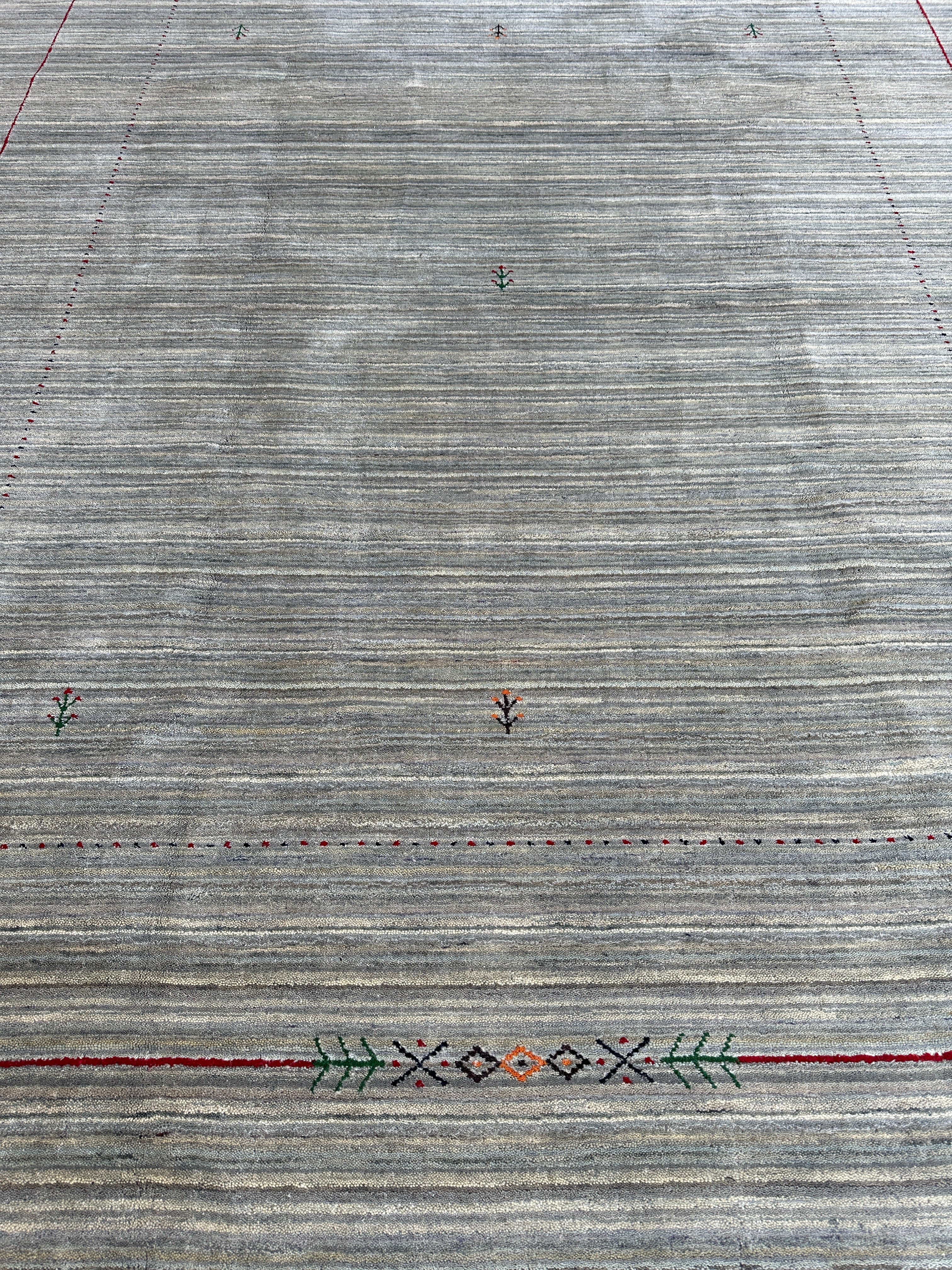 Hand-loomed Gabbeh Rug 8’ x 9’10”