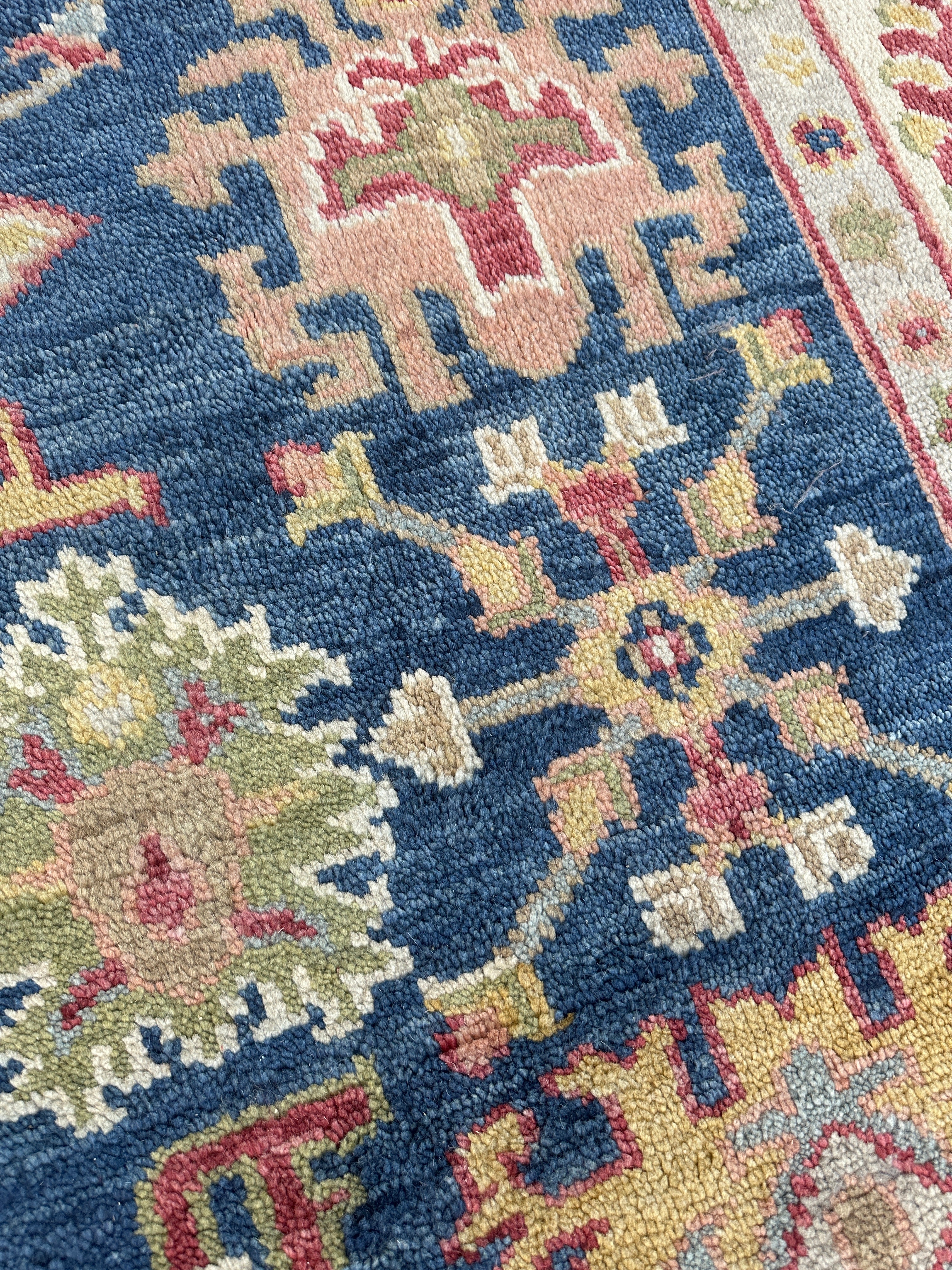 Hand Knotted Oushak Traditional Wool Rug, Living Room 9 x 12 Rug