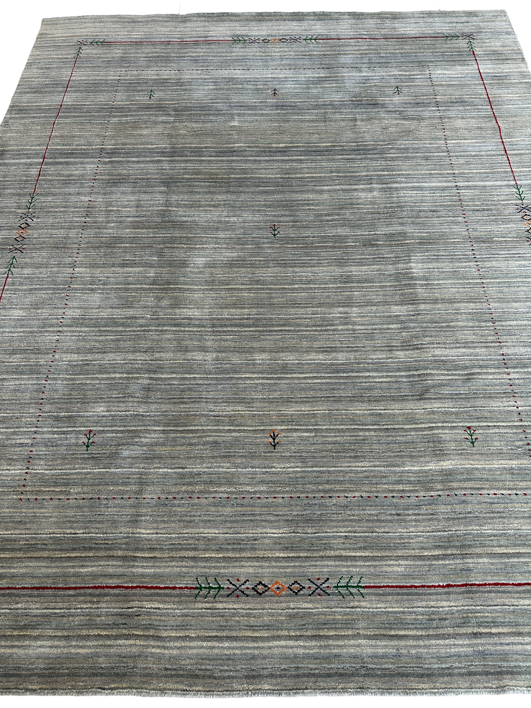 Hand-loomed Gabbeh Rug 8’ x 9’10”