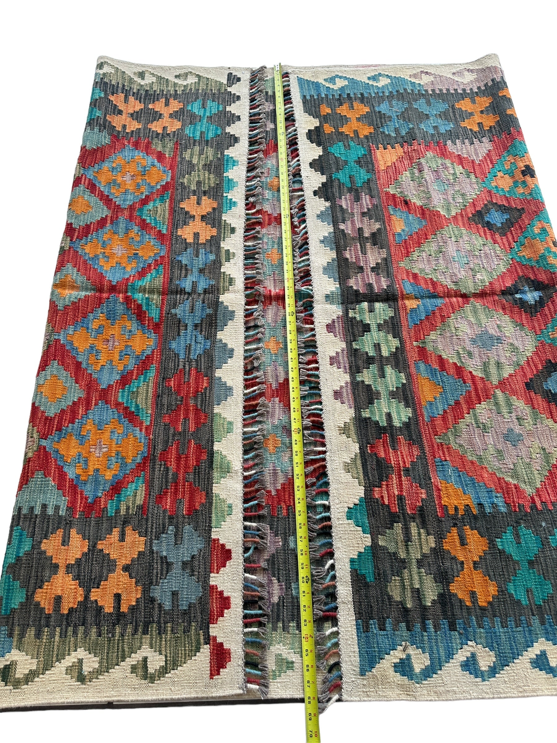 Afghani Chobi Kilim Rug 5’8” x 8’