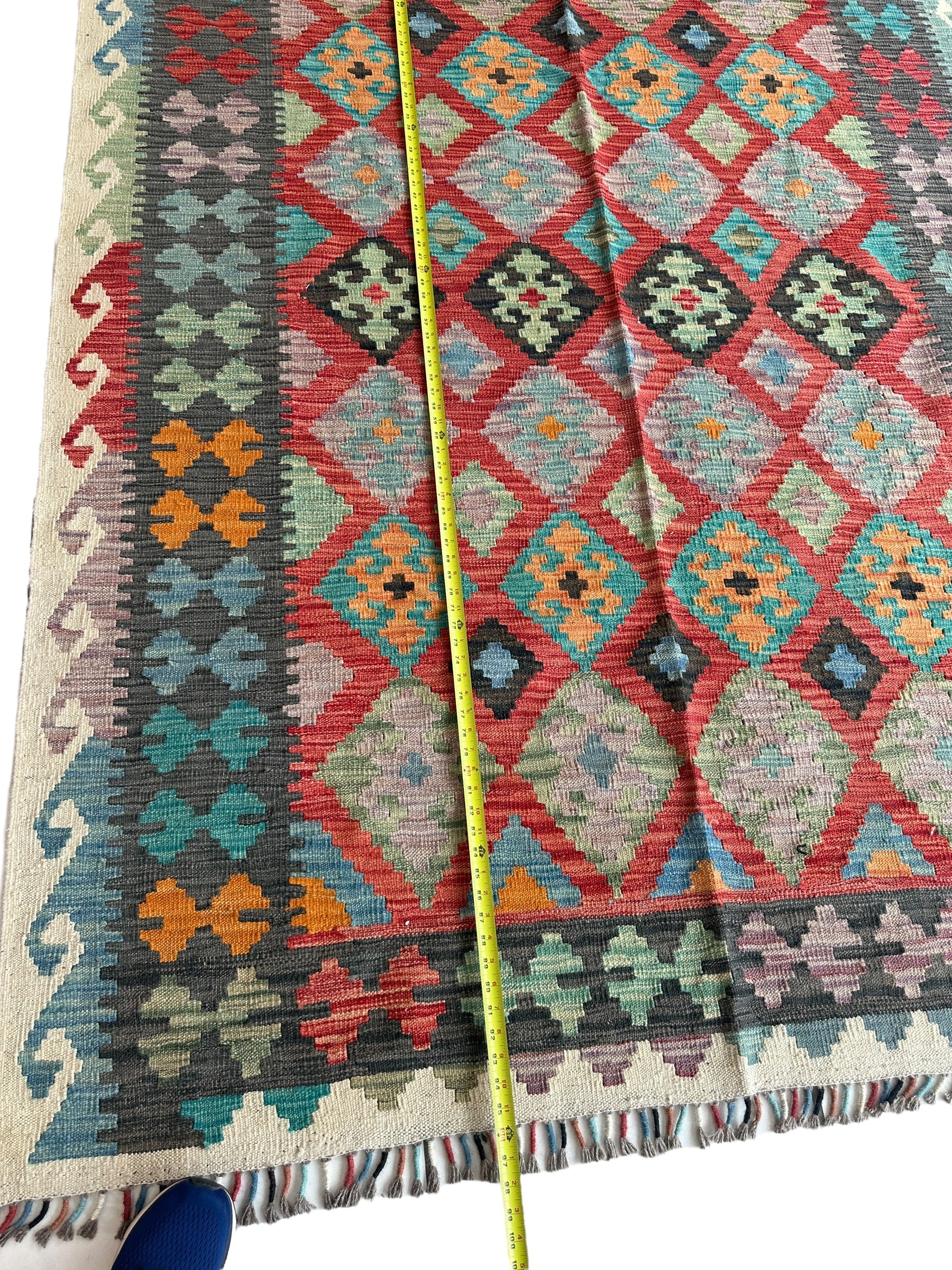 Afghani Chobi Kilim Rug 5’8” x 8’