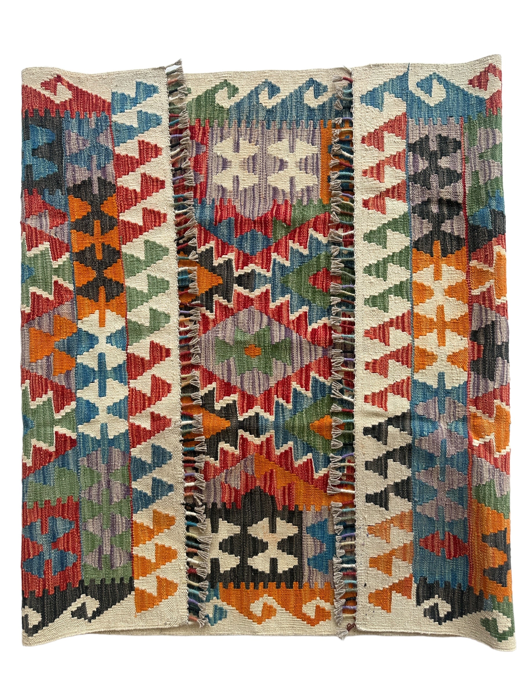 Afghani Chobi Kilim Rug 4’ x 6’