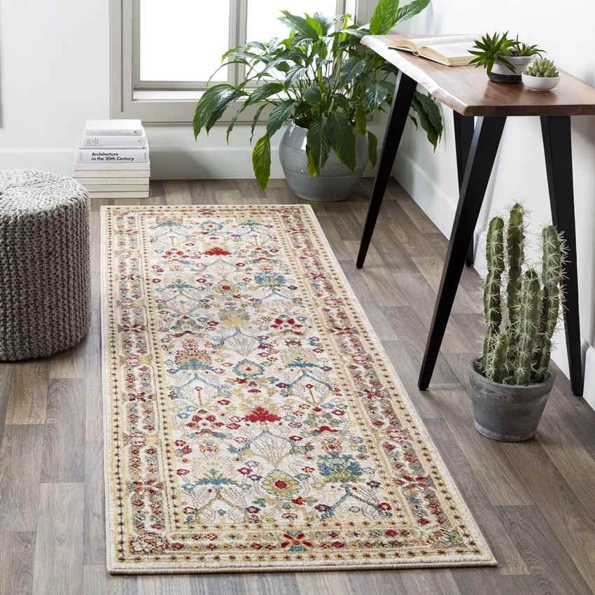 Aaden Traditional Cream Area Rug