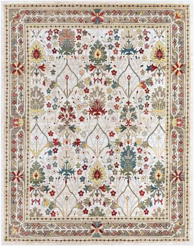 Aaden Traditional Cream Area Rug