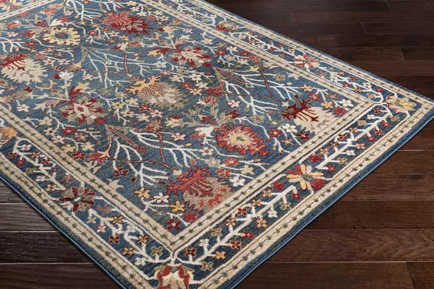 Aaden Traditional Navy Area Rug