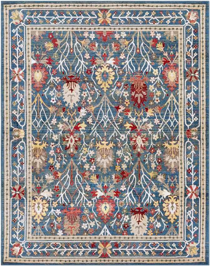 Aaden Traditional Navy Area Rug