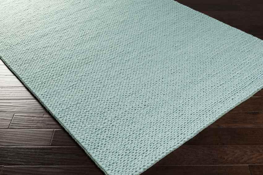 Aaron Modern Mint Blue Area Rug