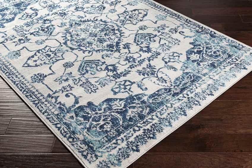 Abbega Traditional Navy Area Rug