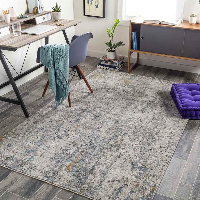 Abcoven Modern Light Gray Area Rug