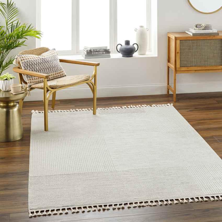 Abena Modern Beige/Brown Area Rug