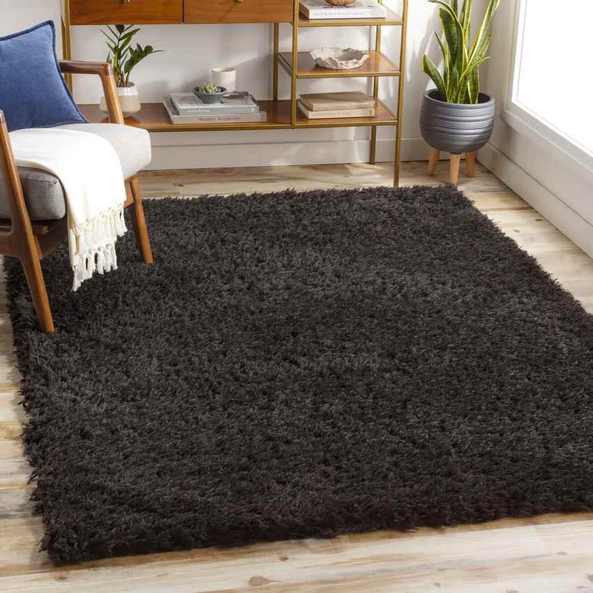 Abraham Modern Black Area Rug