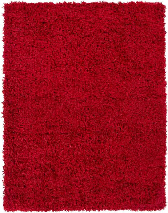 Abraham Modern Bright Red Area Rug